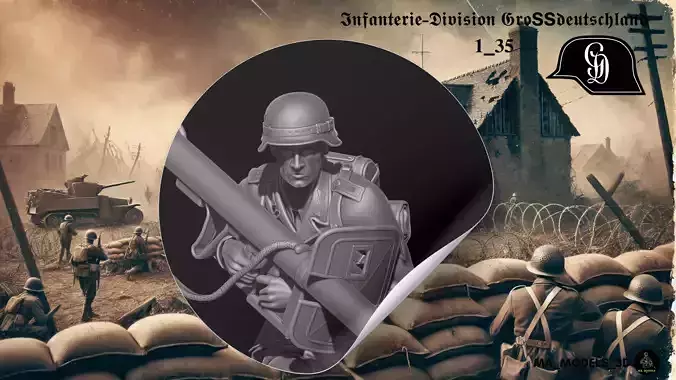 ww2 Infanterie Division Grossdeutschland PzSchreck Schuetze 1-35