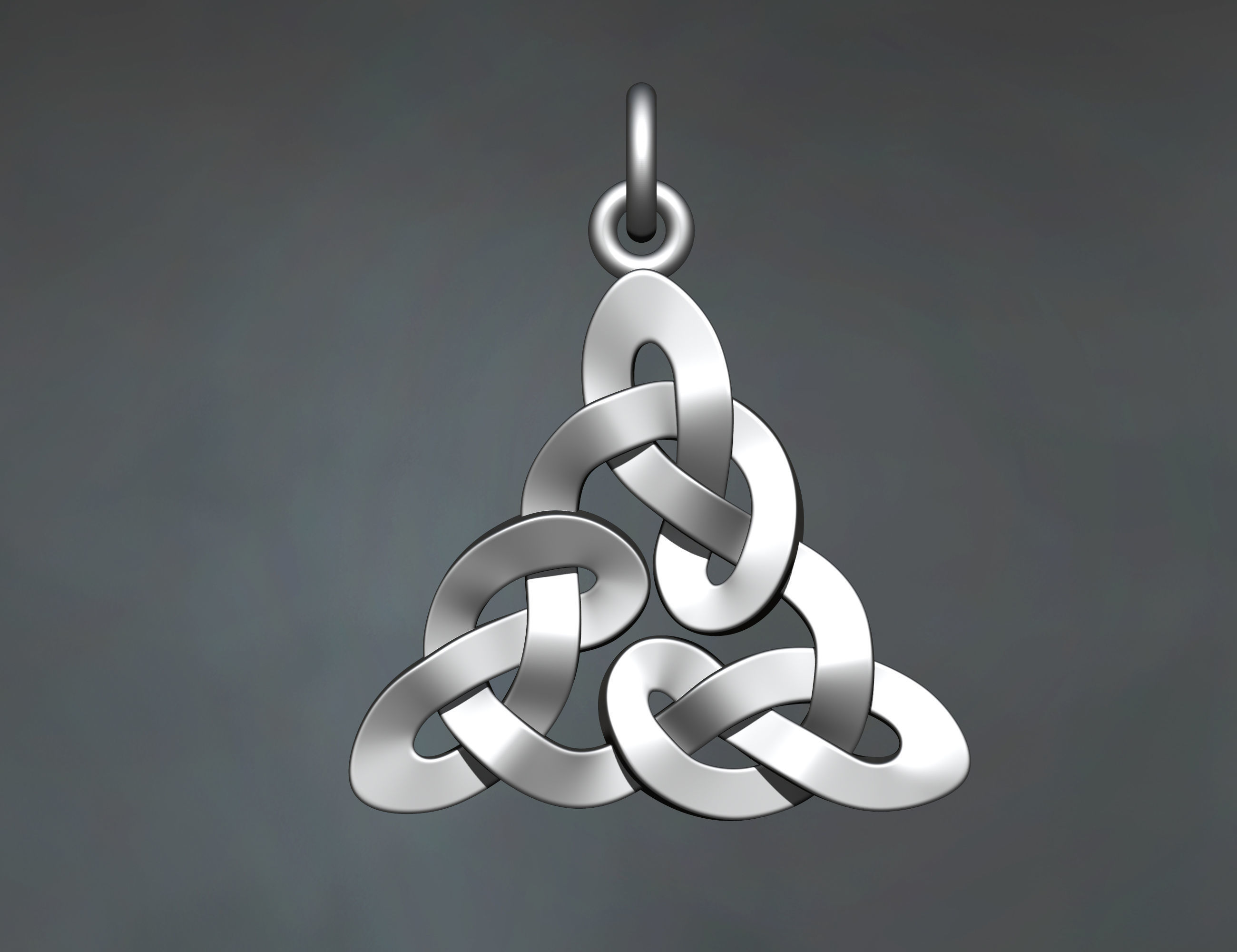 Celtic Pattern Necklace 3D print model_6