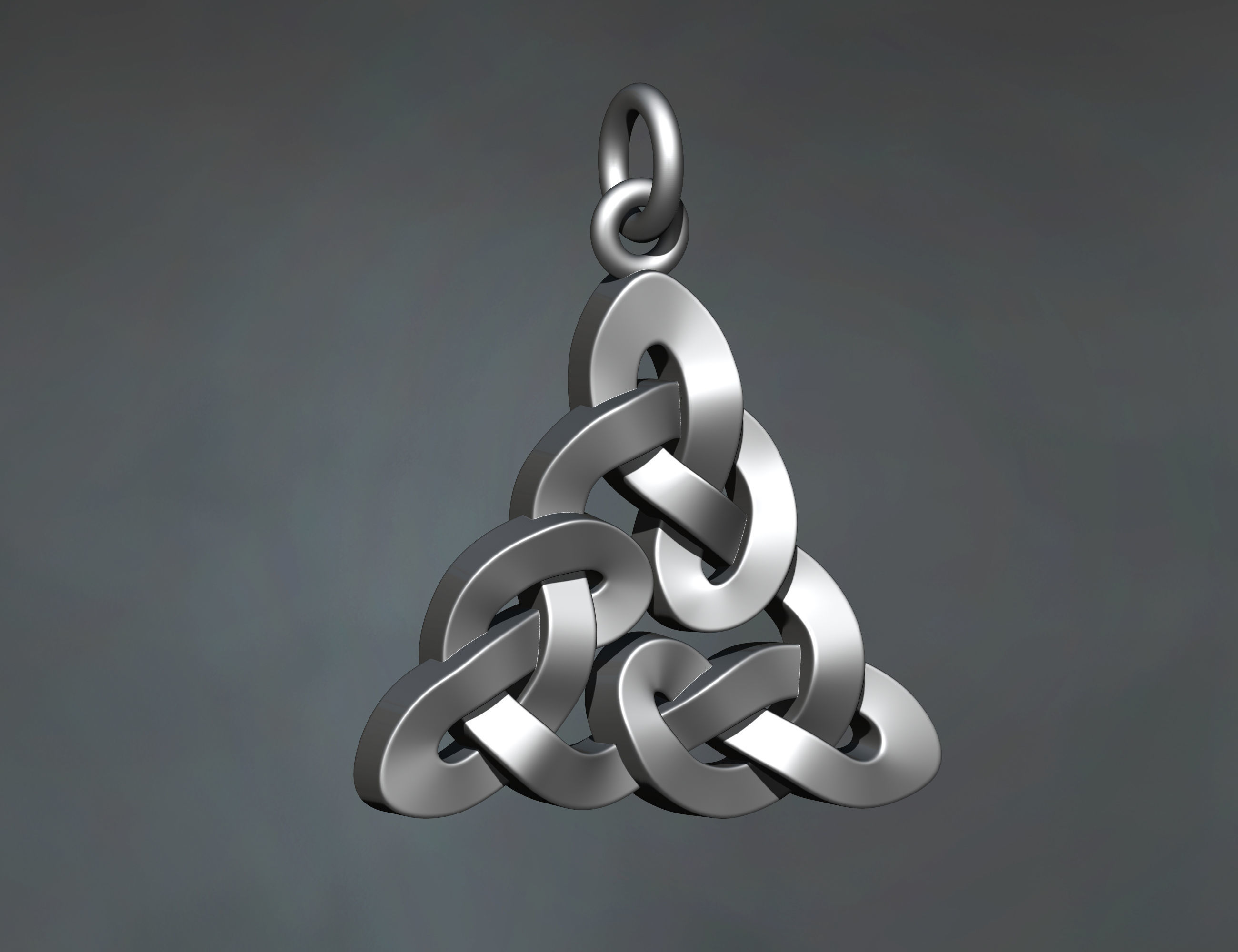 Celtic Pattern Necklace 3D print model_2