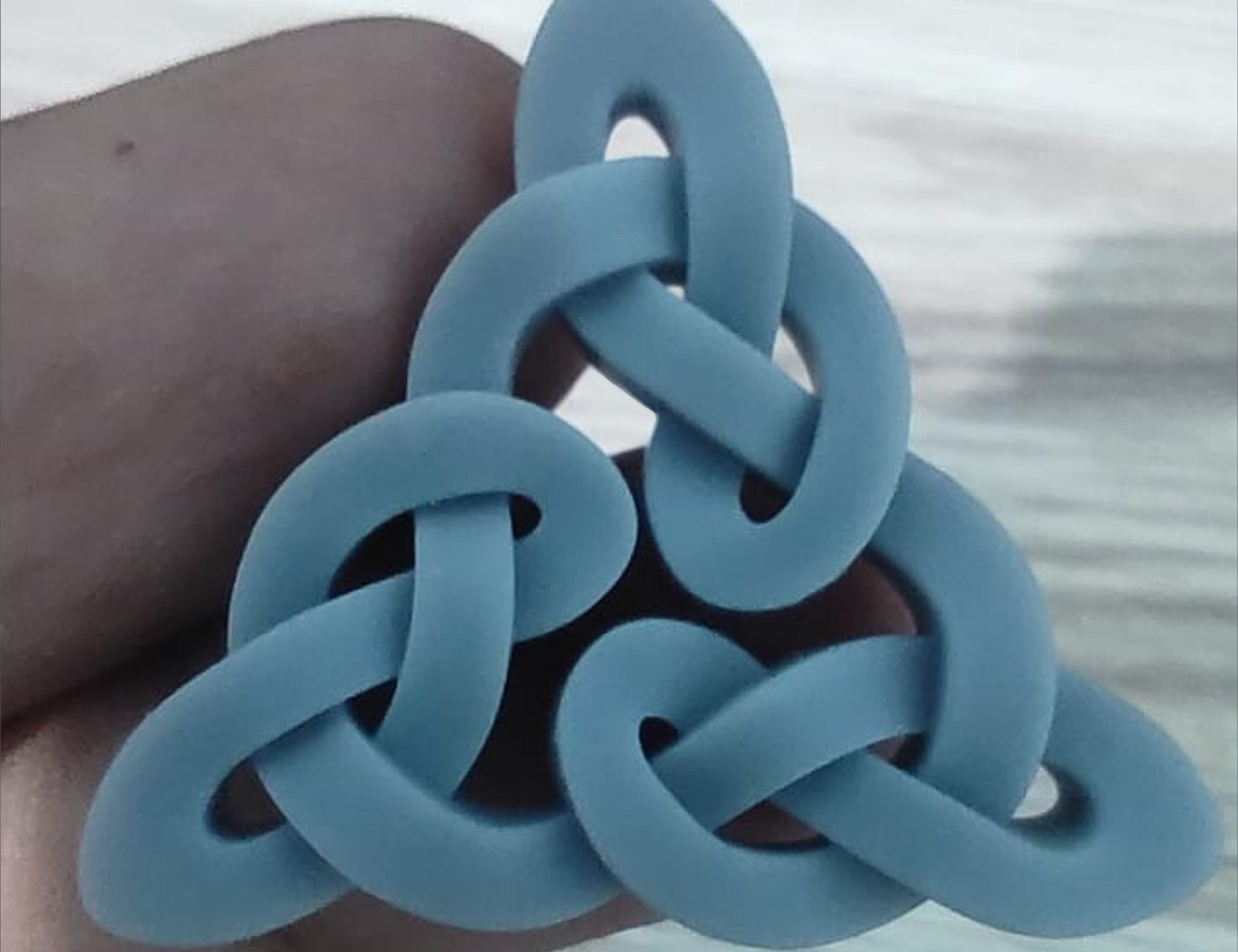 Celtic Pattern Necklace 3D print model_1