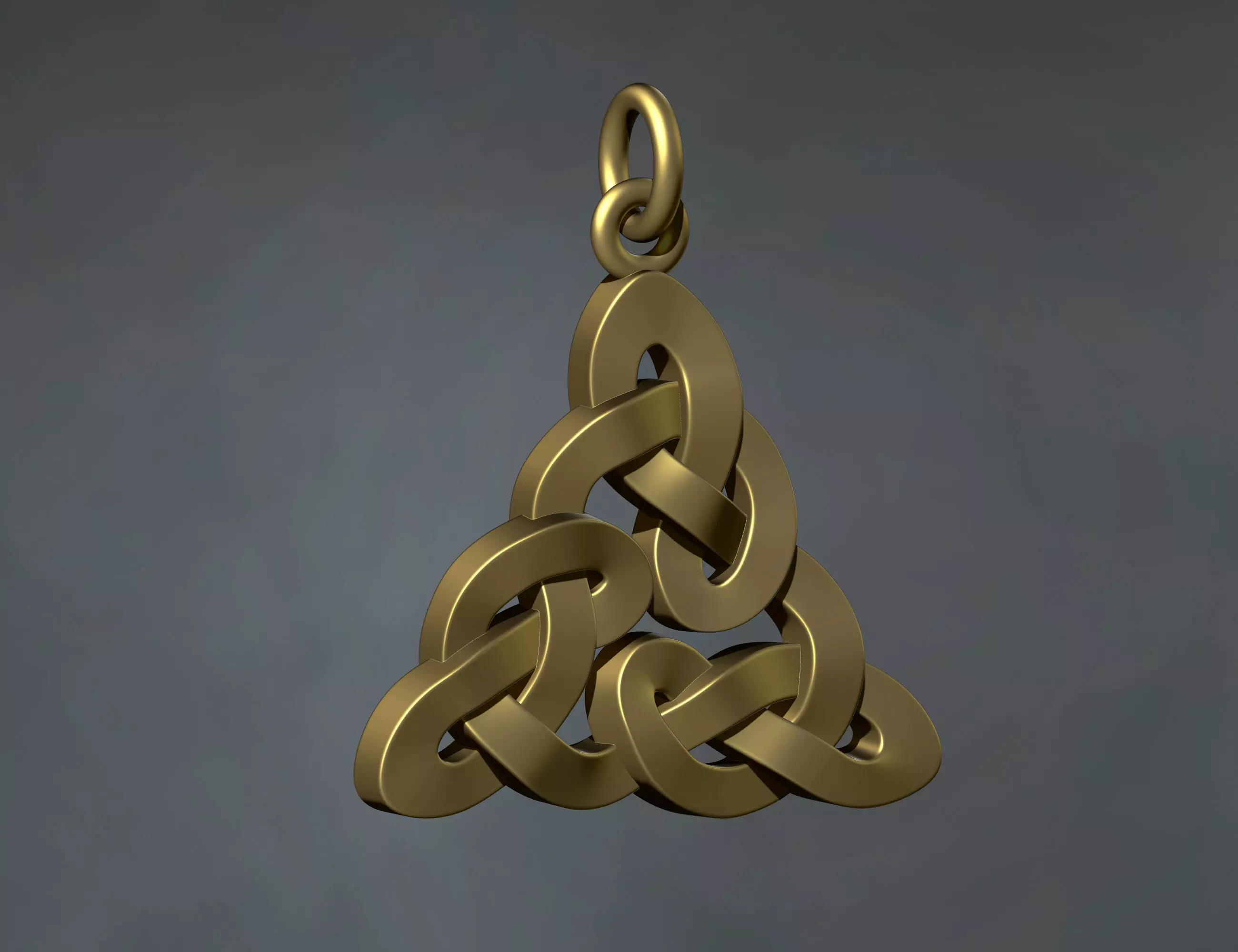 Celtic Pattern Necklace 3D print model_0
