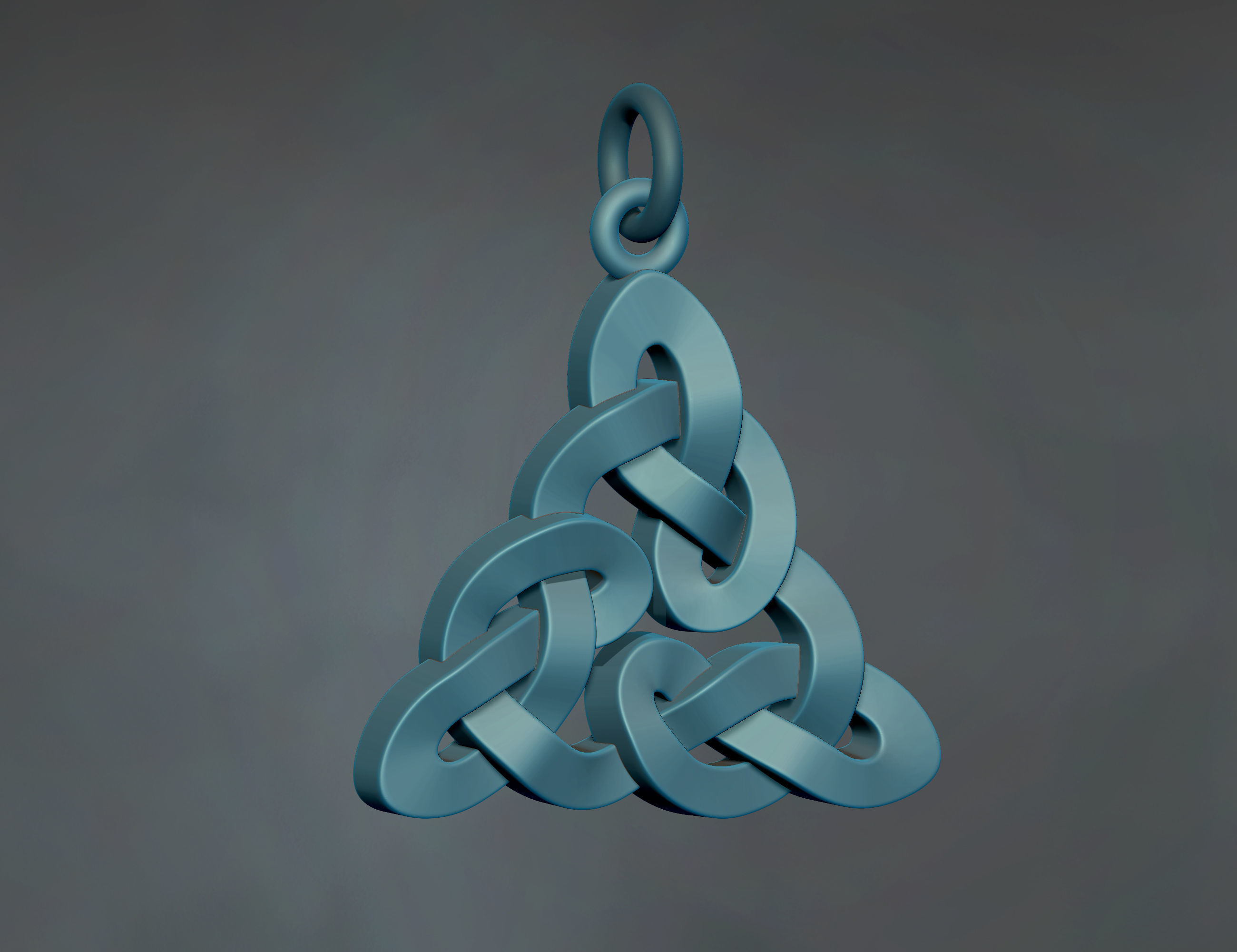 Celtic Pattern Necklace 3D print model_3