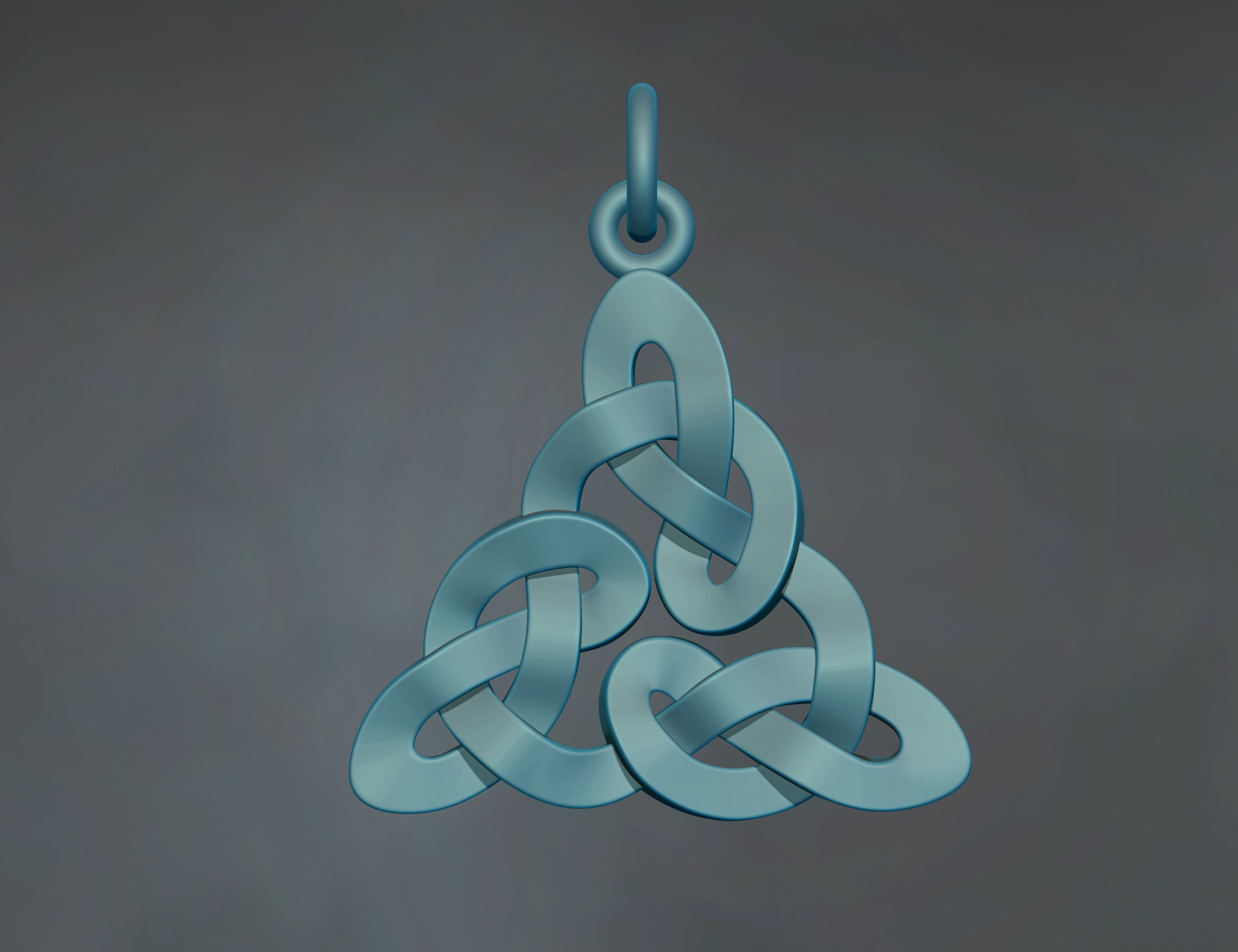 Celtic Pattern Necklace 3D print model_5