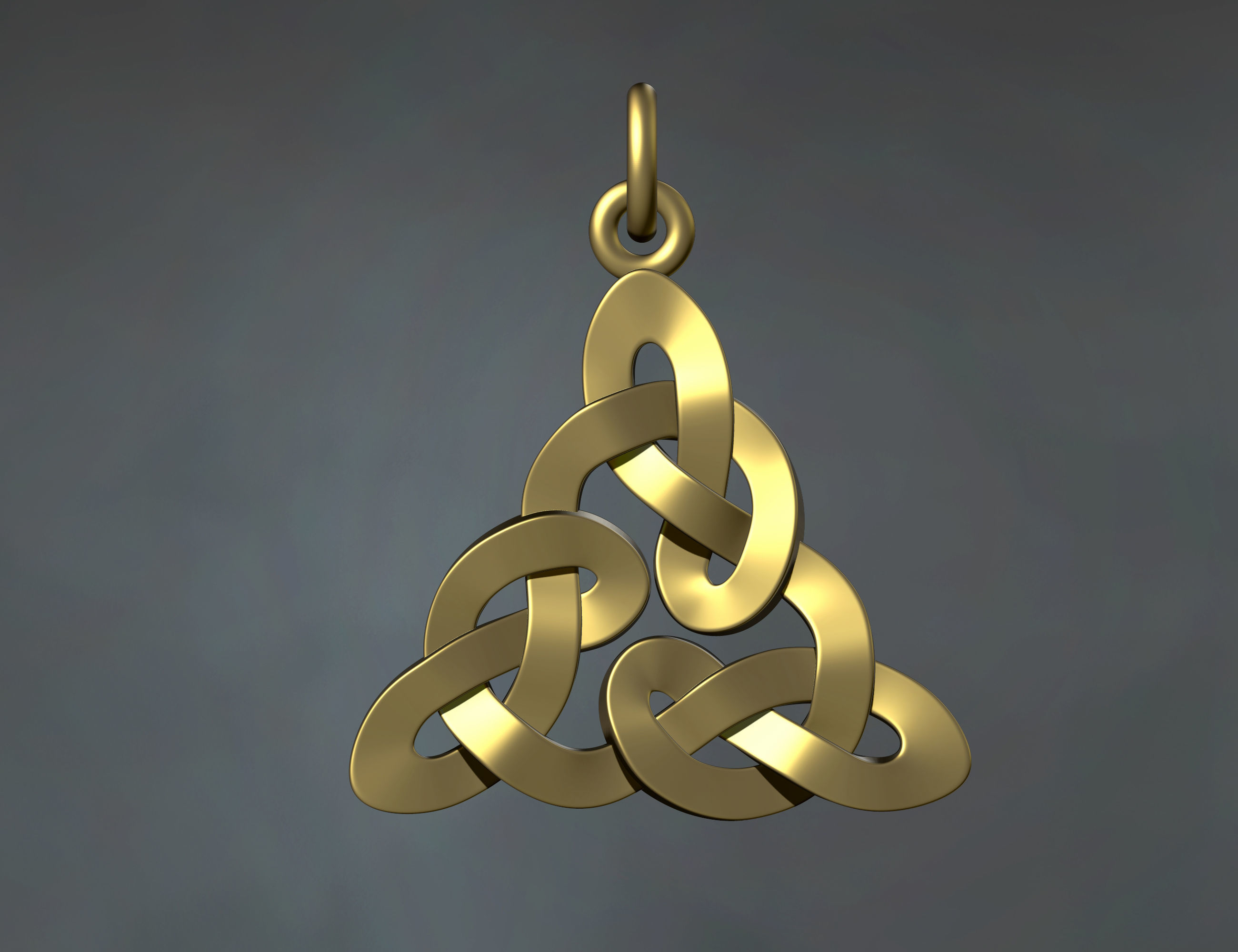 Celtic Pattern Necklace 3D print model_4