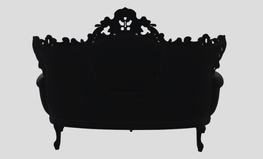 Baroque Classy Sofa by Modenese - High-End 3D Model Low-poly 3D model_9