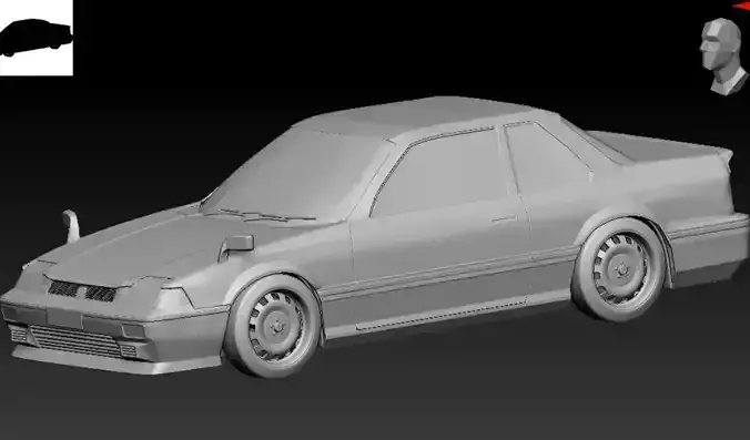 Honda Prelude 3D Print Model