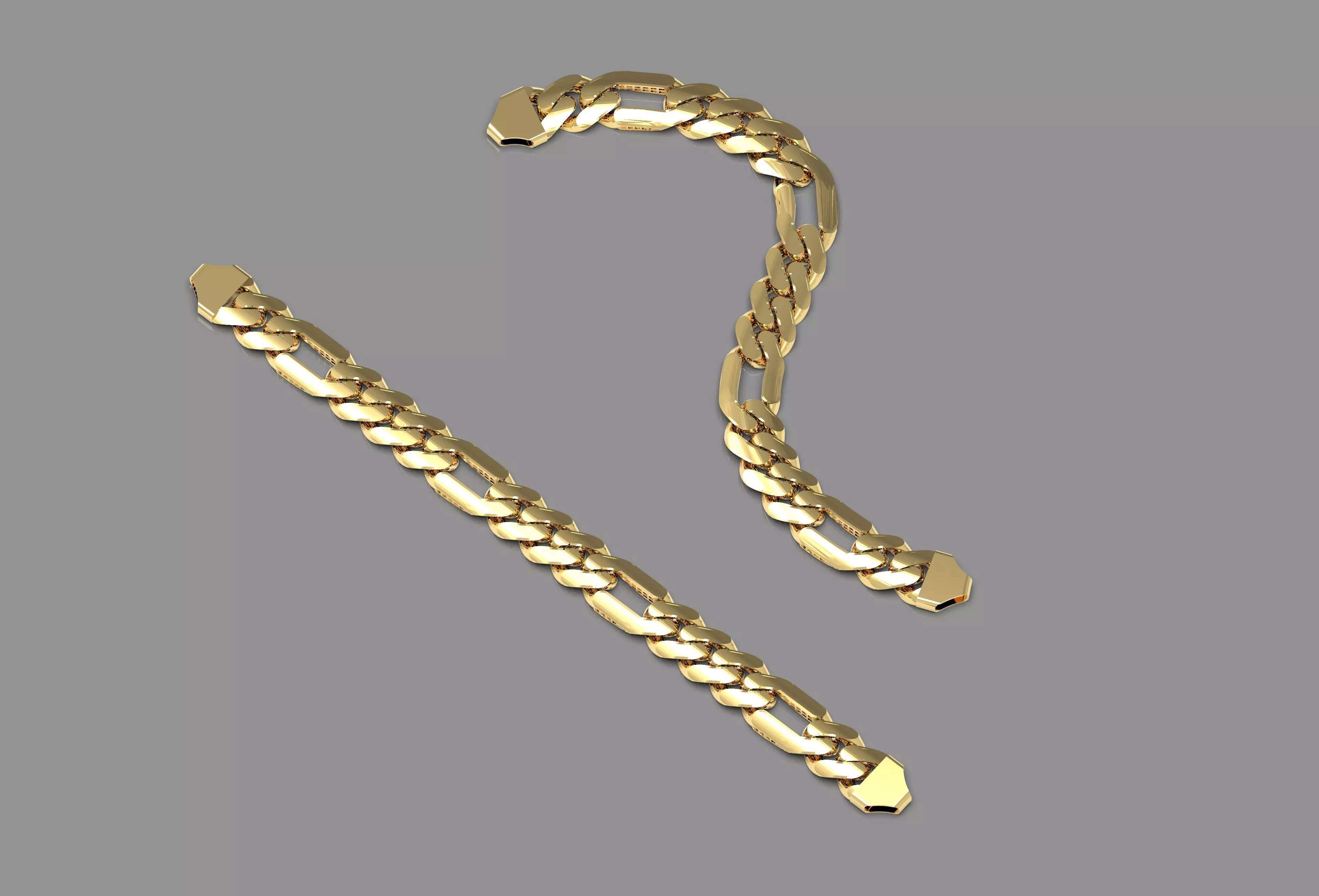 KUBA BRACELET CHAIN 3D print model_0