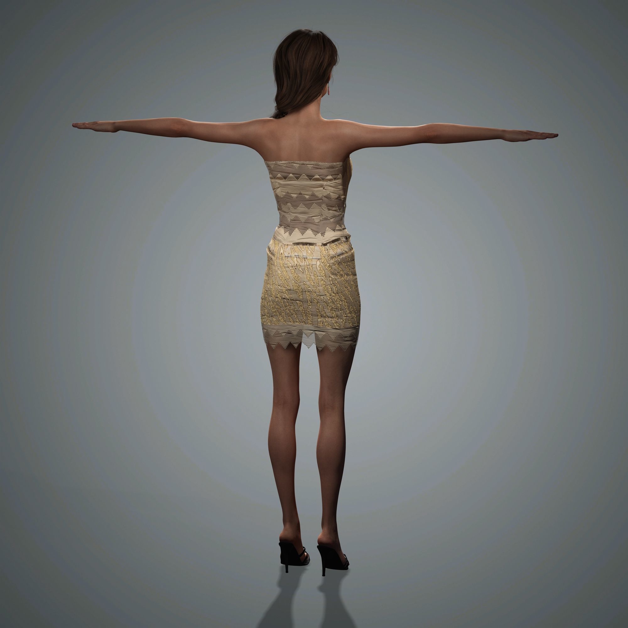 Alexa Chung Character 3D Model Low-poly 3D model_15