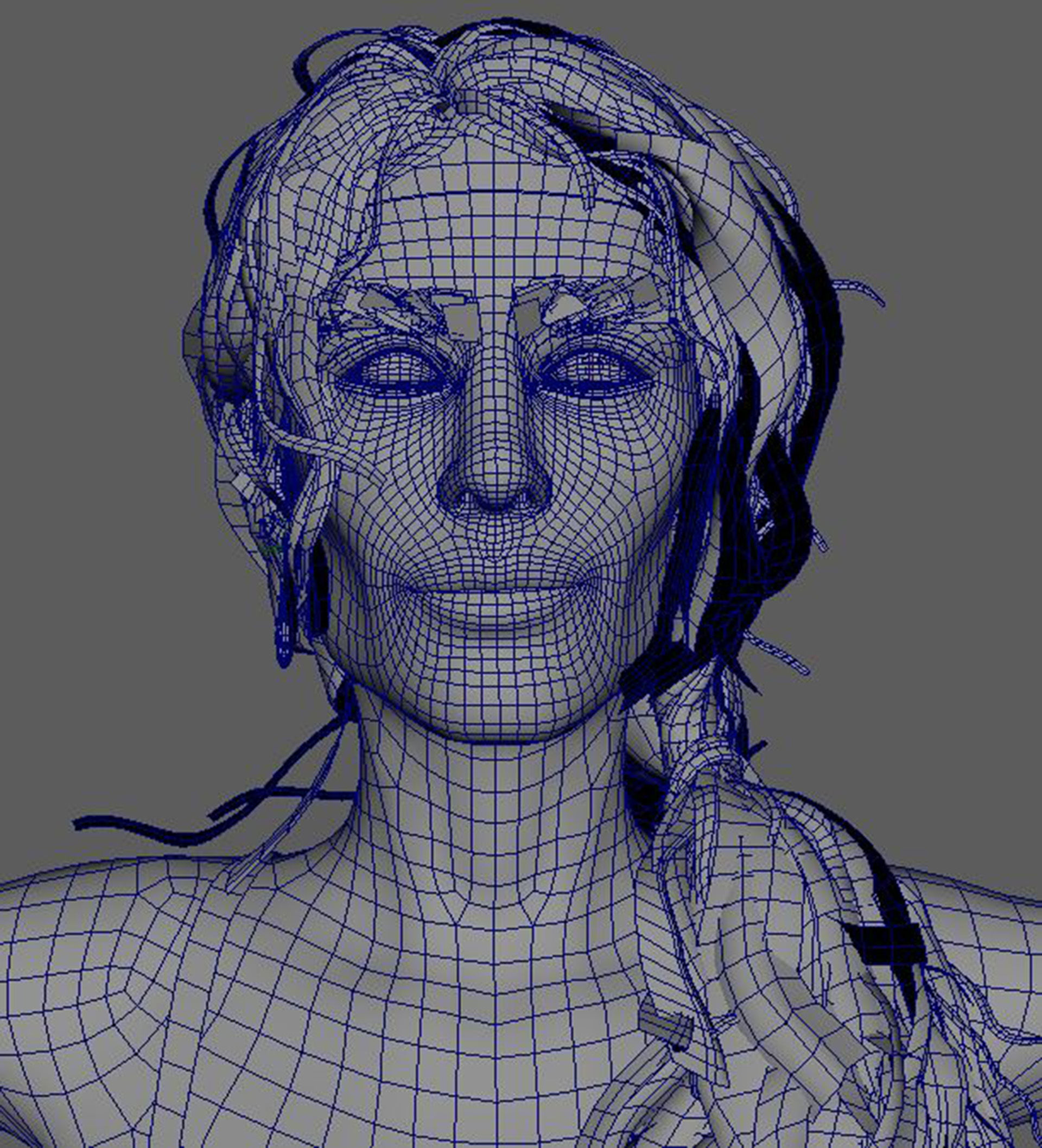 Alexa Chung Character 3D Model Low-poly 3D model_19