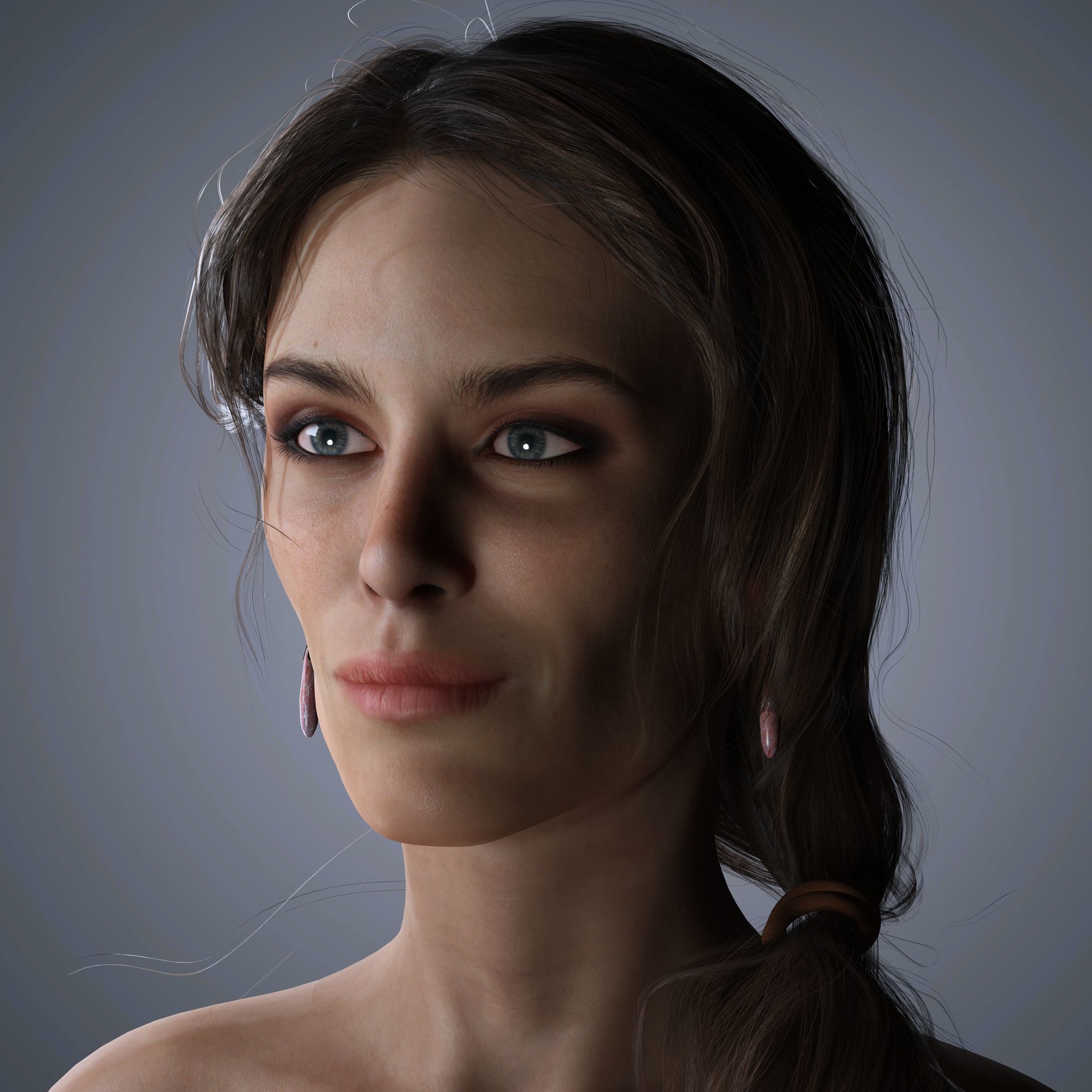 Alexa Chung Character 3D Model Low-poly 3D model_1
