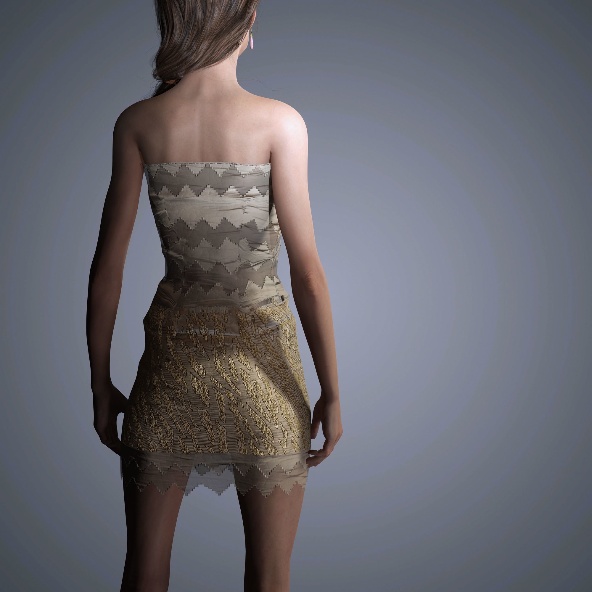 Alexa Chung Character 3D Model Low-poly 3D model_11