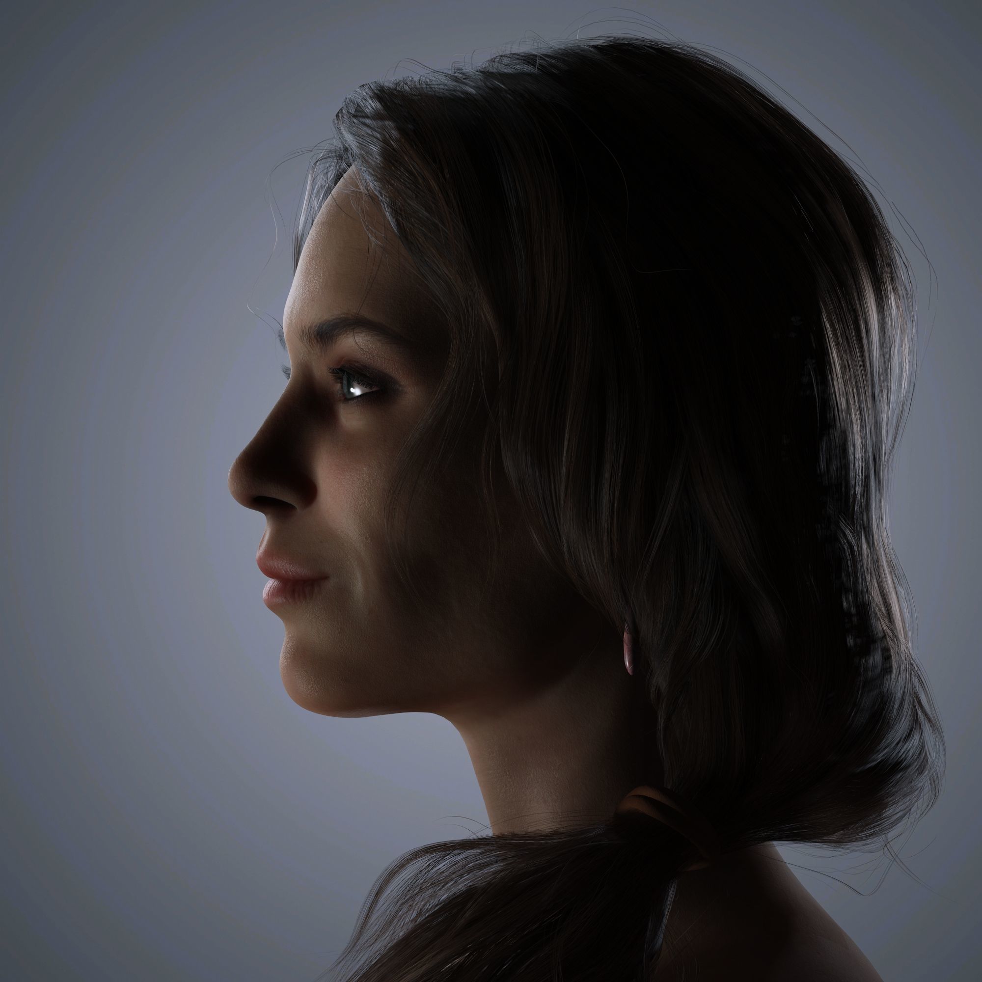 Alexa Chung Character 3D Model Low-poly 3D model_4