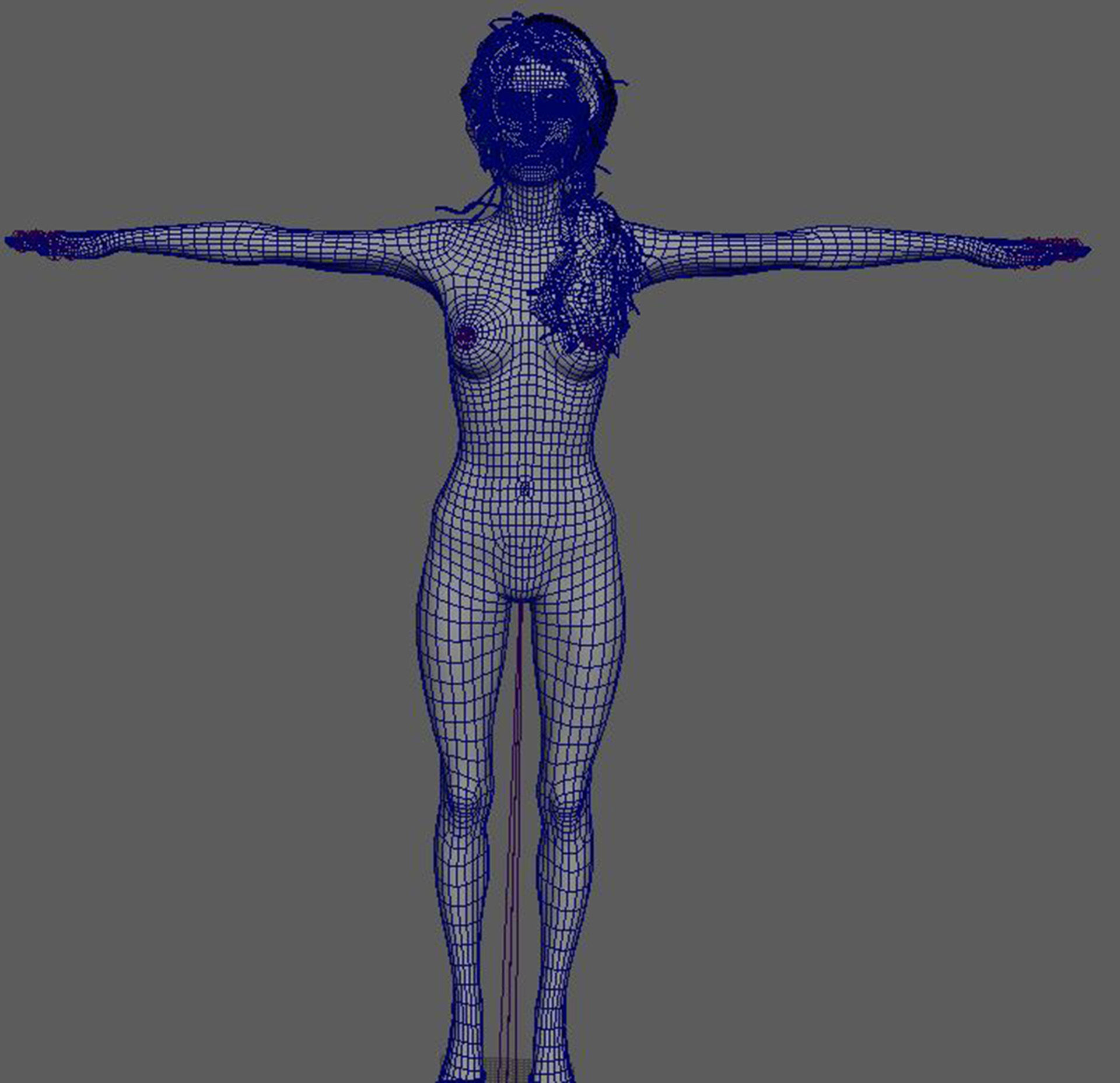 Alexa Chung Character 3D Model Low-poly 3D model_23