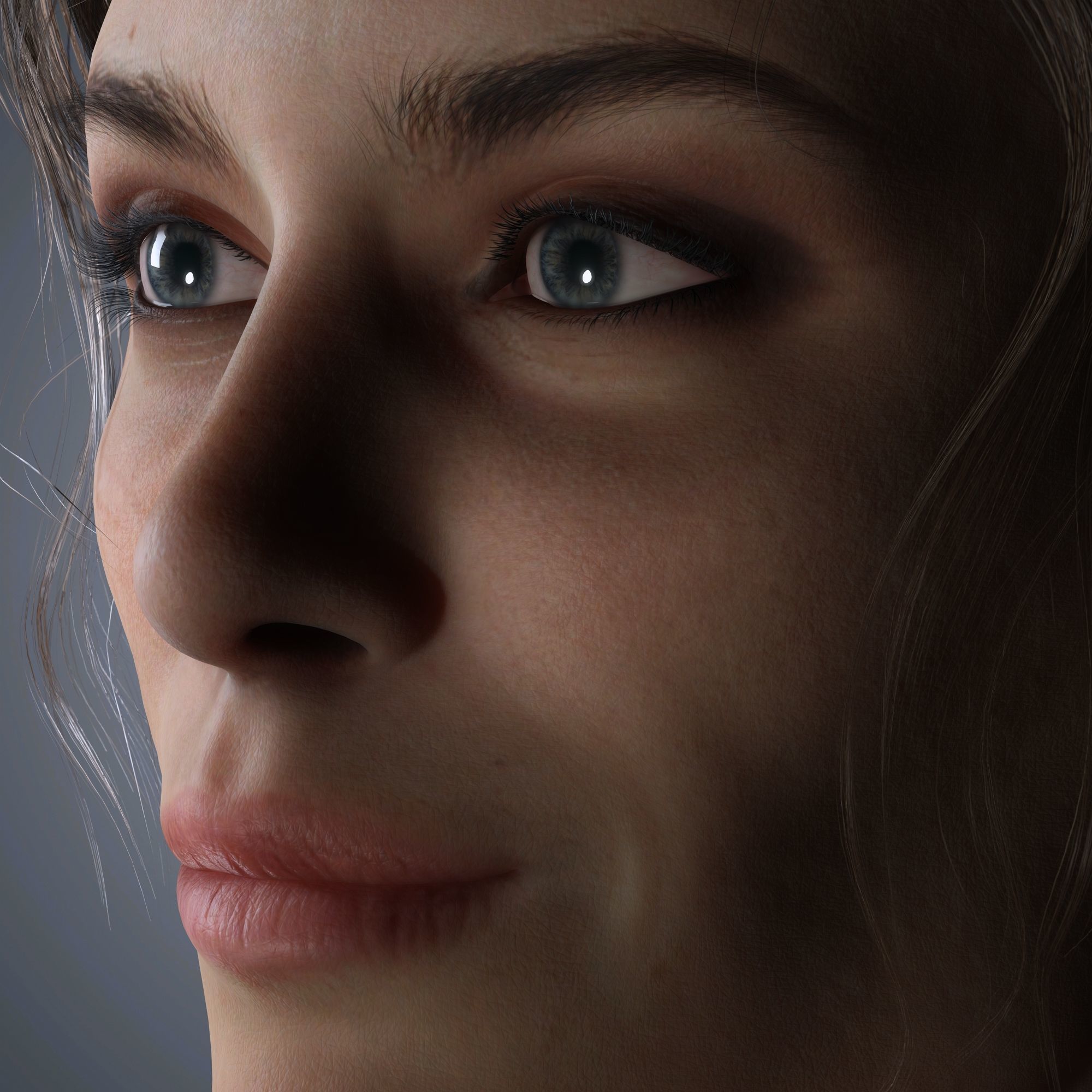 Alexa Chung Character 3D Model Low-poly 3D model_2