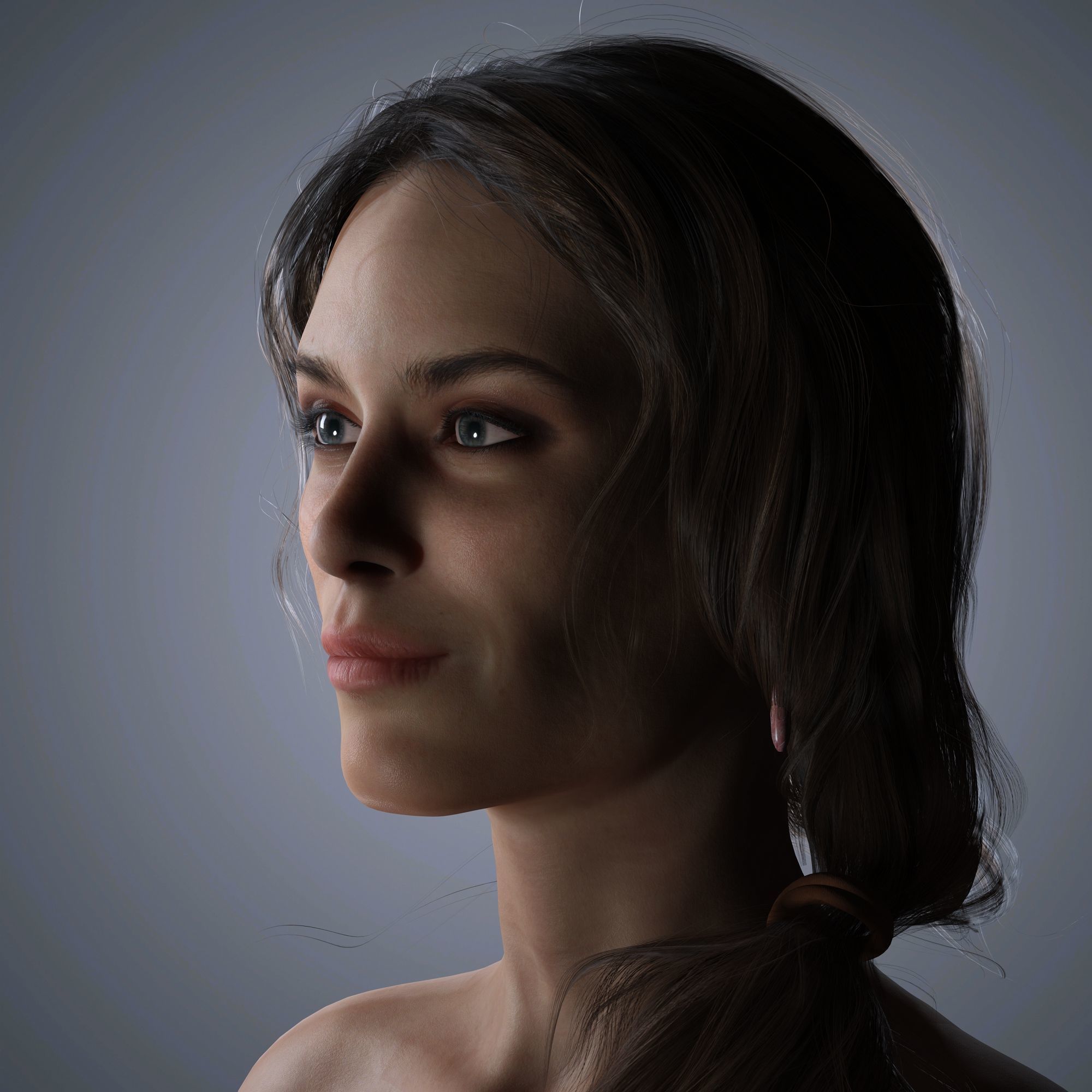 Alexa Chung Character 3D Model Low-poly 3D model_3