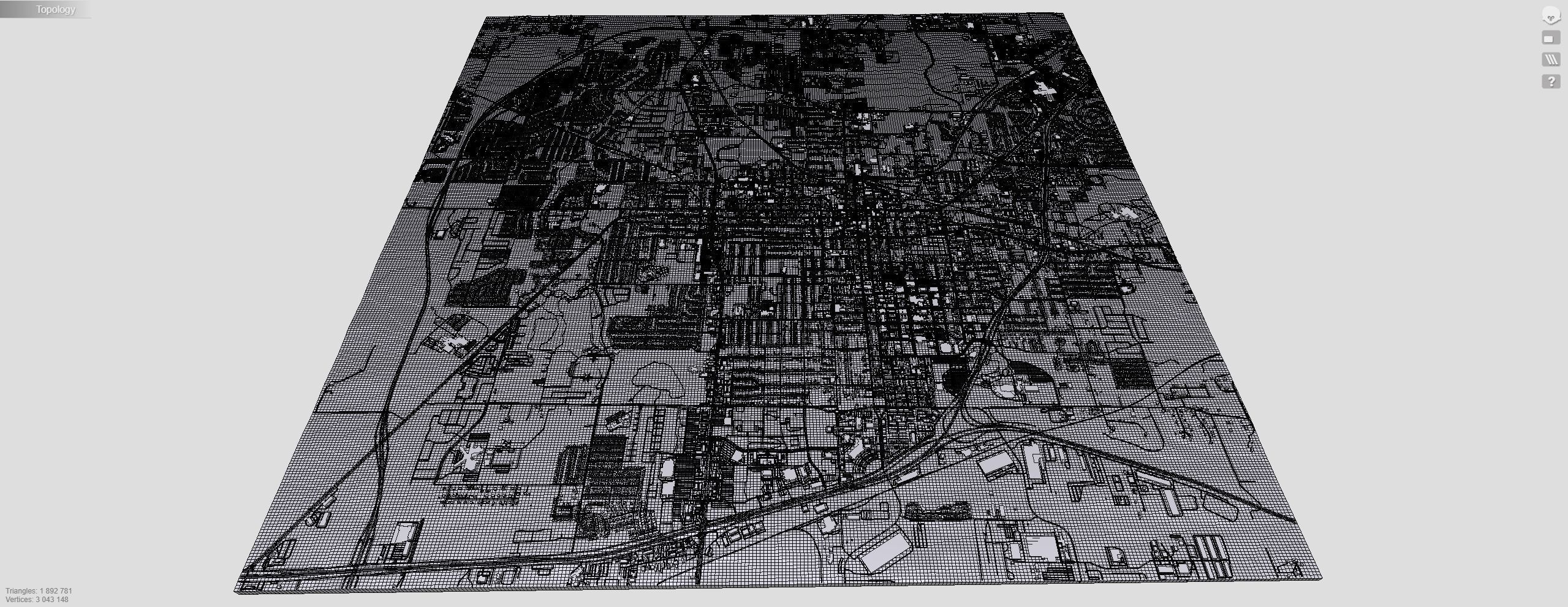 Cityscape Denton Texas USA 3D model_17