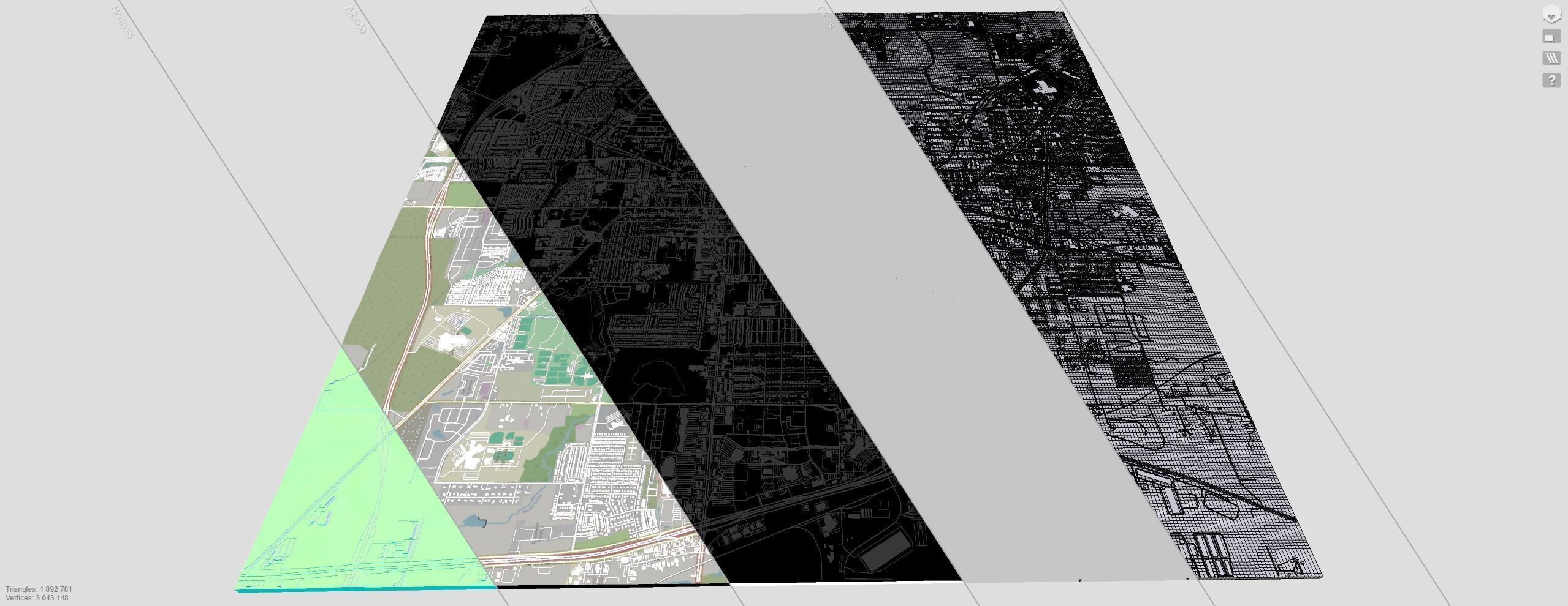 Cityscape Denton Texas USA 3D model_16