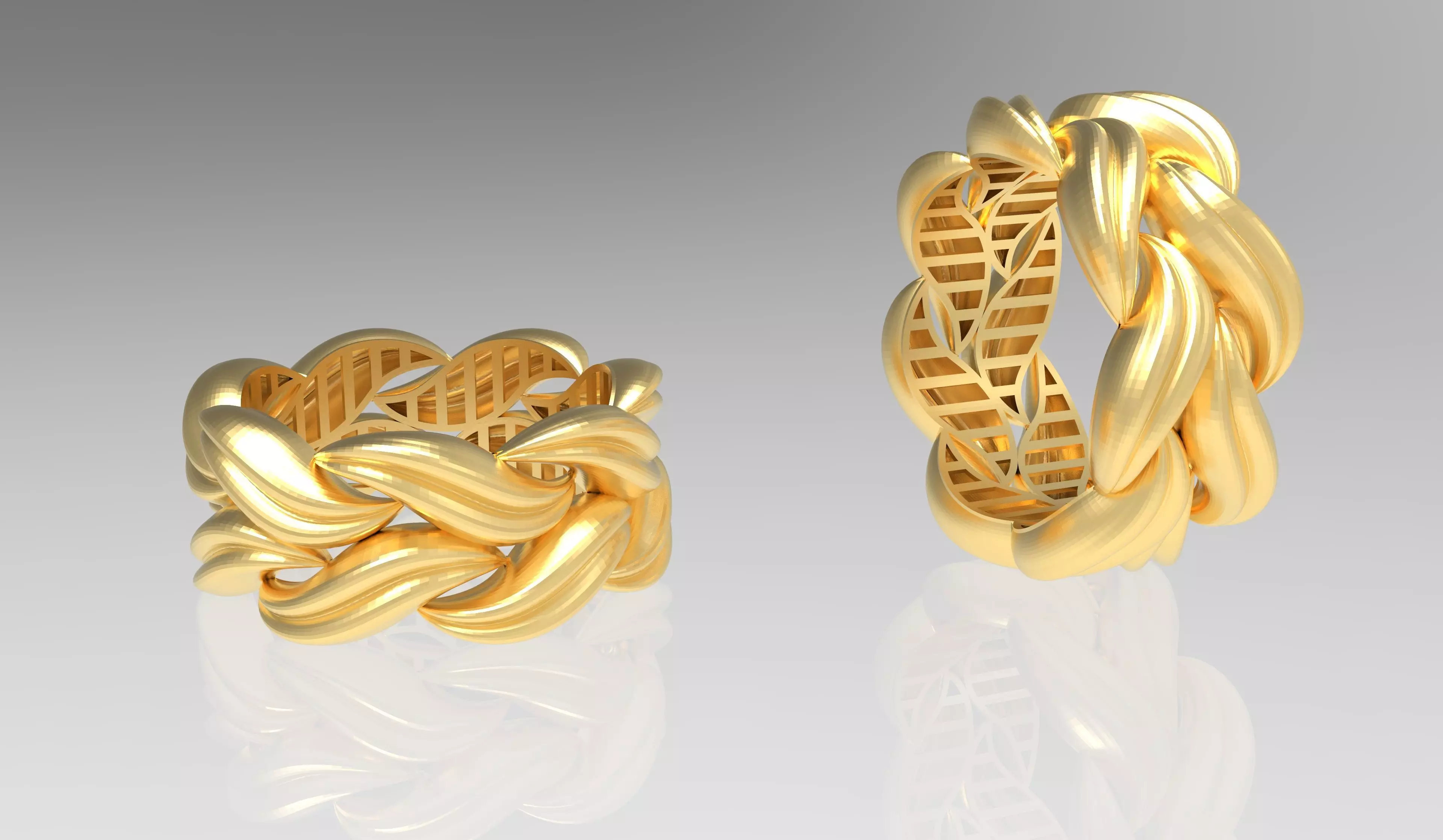 Wedding Ring 3D print model_0