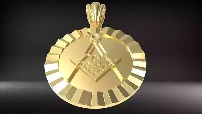 The Square and Compasses Masonic Pendant