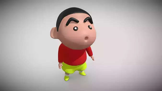 Shin Chan - 3D Cartoon Character Model