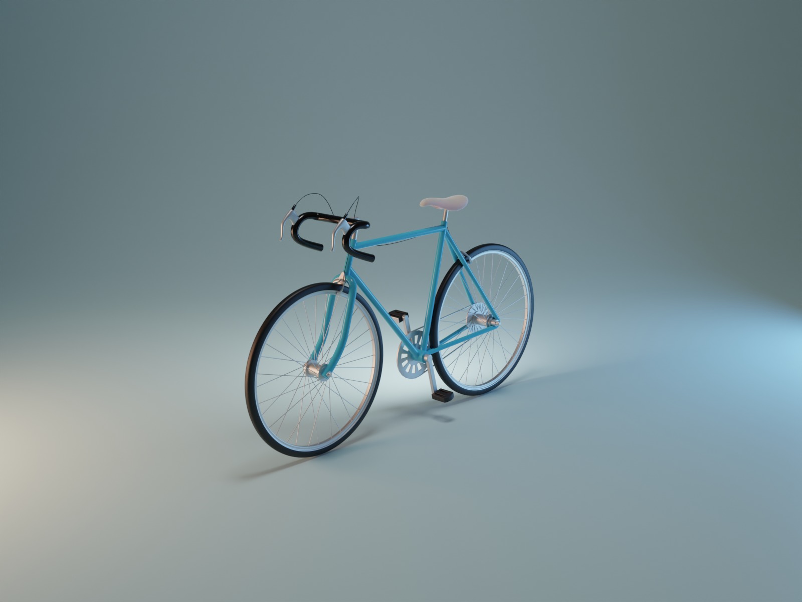 Low-Poly Bicycle Low-poly 3D model_8