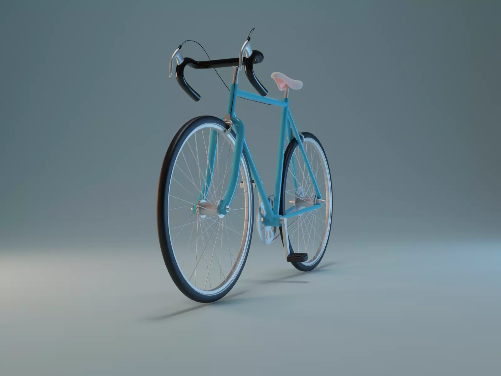 Low-Poly Bicycle Low-poly 3D model_0