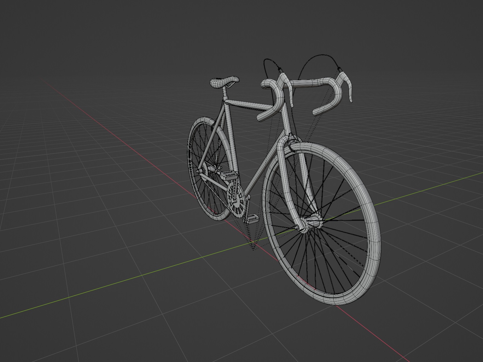 Low-Poly Bicycle Low-poly 3D model_18