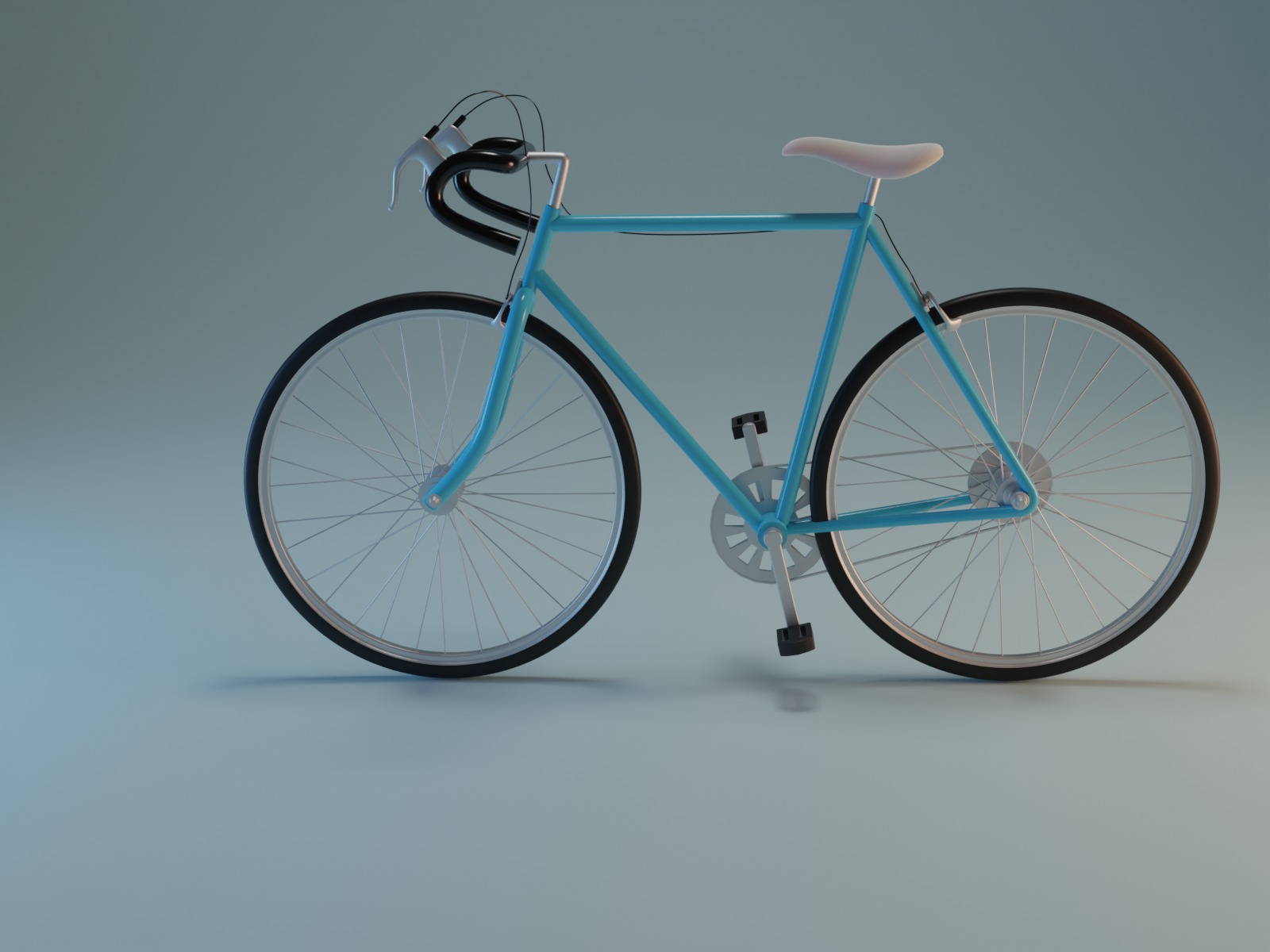 Low-Poly Bicycle Low-poly 3D model_9
