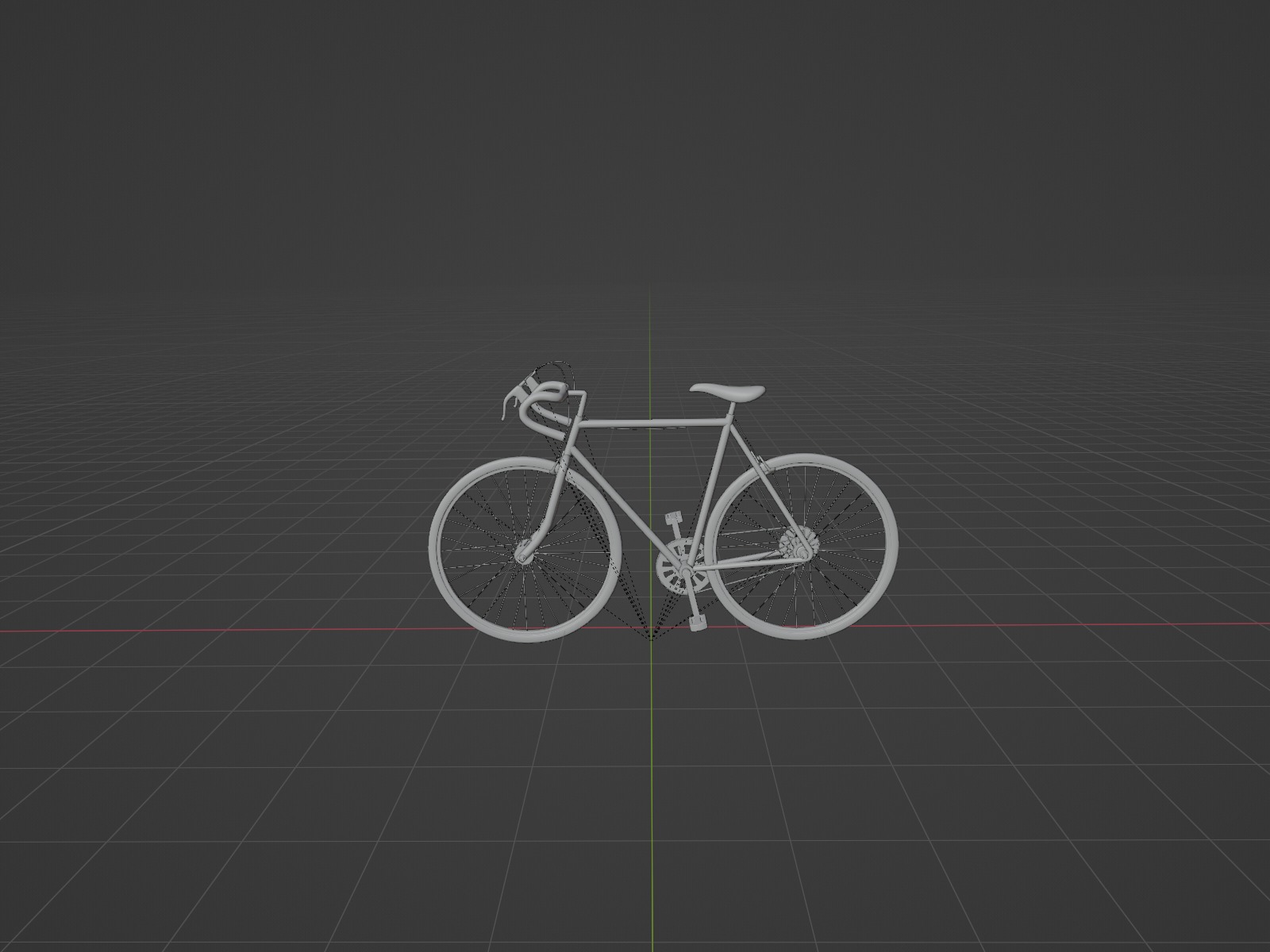 Low-Poly Bicycle Low-poly 3D model_10