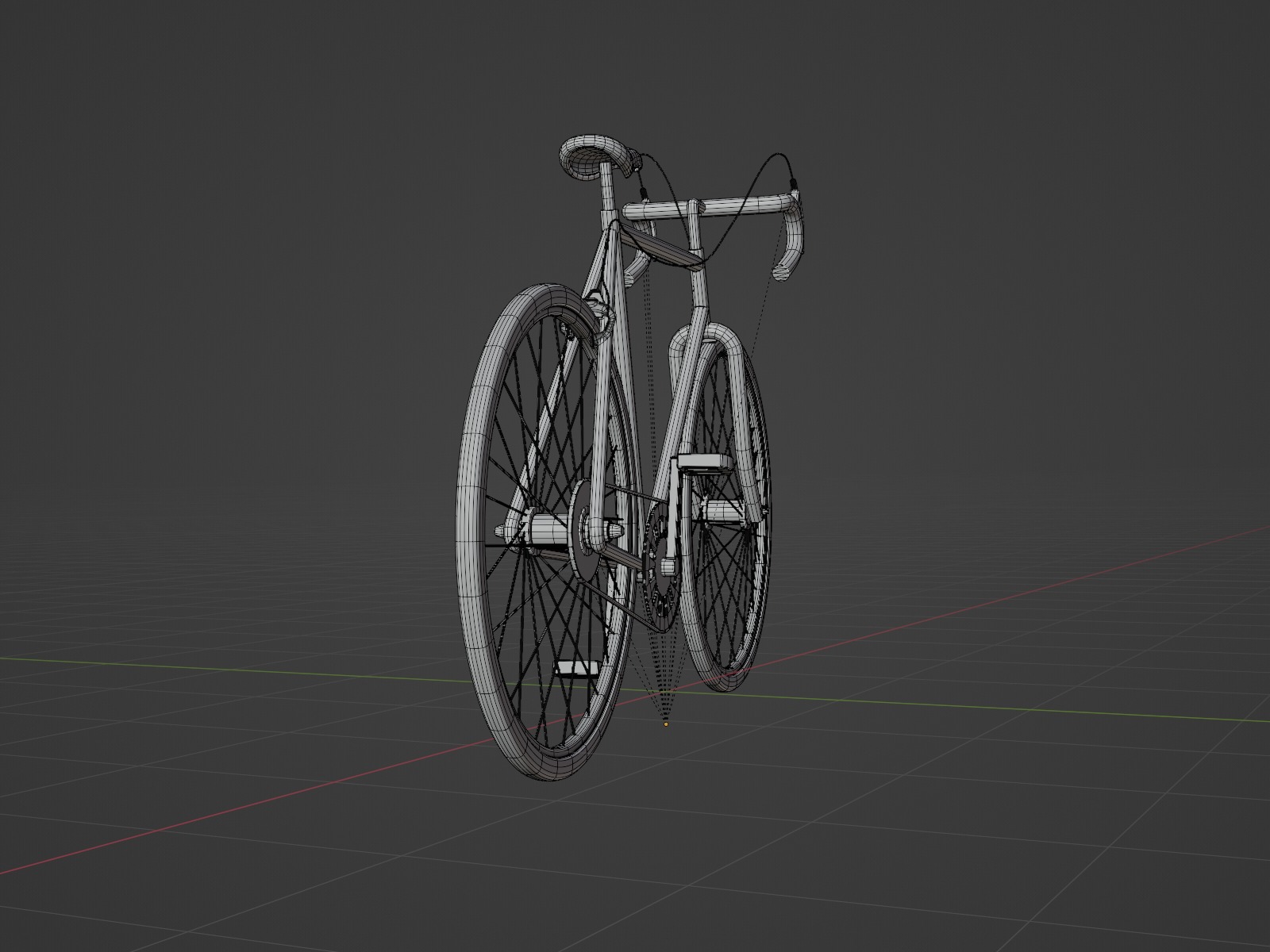 Low-Poly Bicycle Low-poly 3D model_21