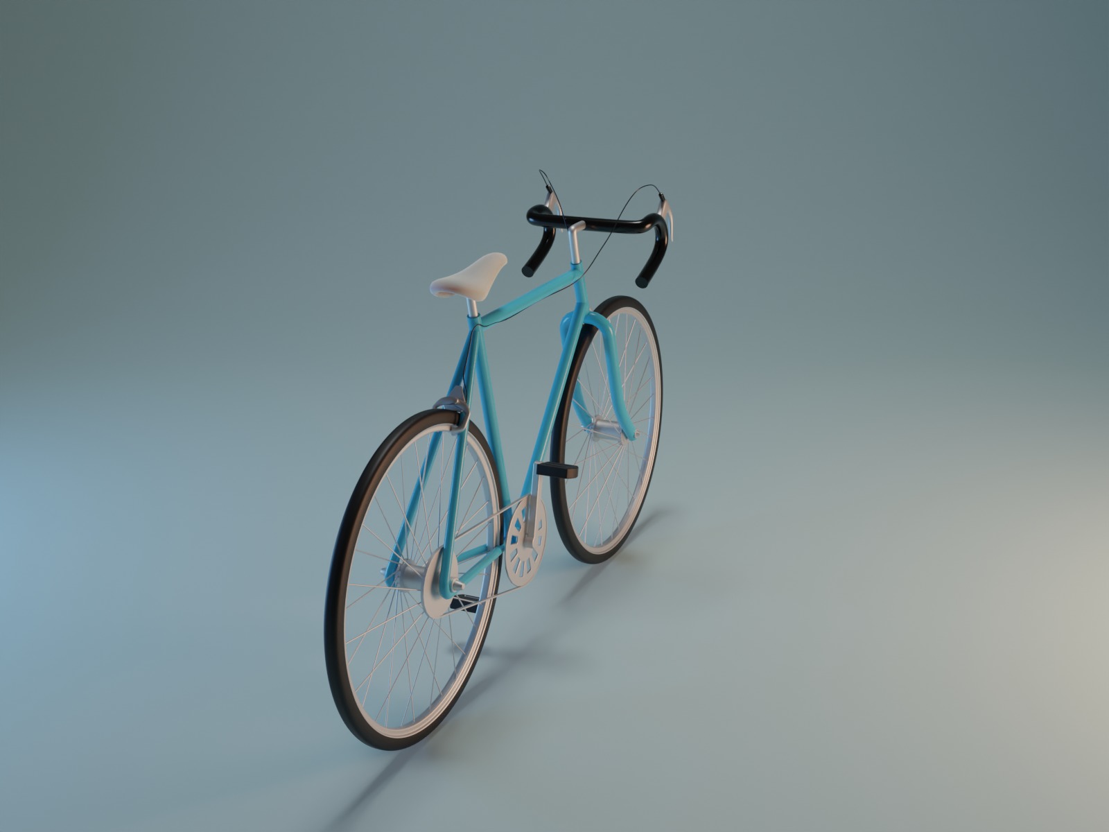 Low-Poly Bicycle Low-poly 3D model_6
