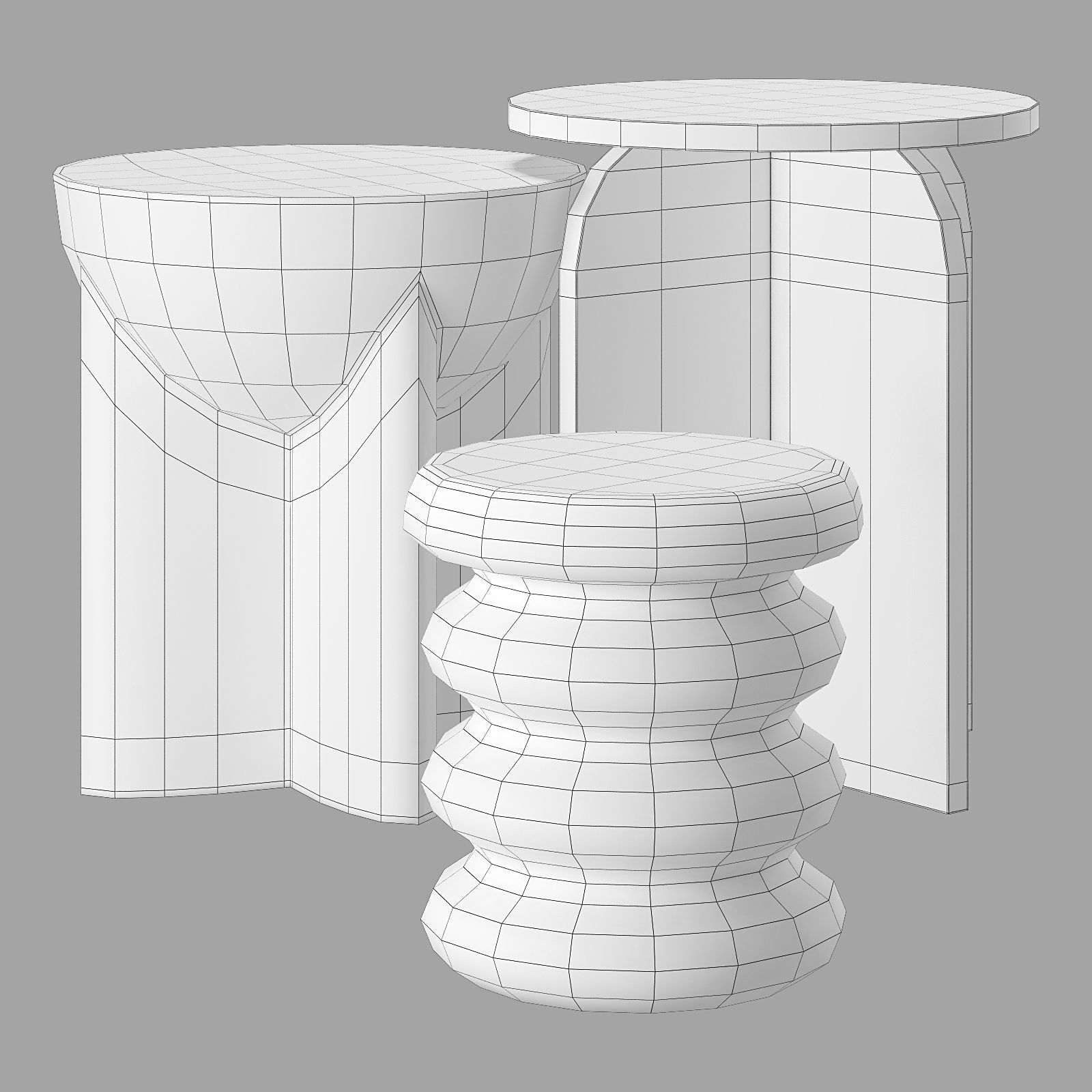 cult furniture coffee table set 1 3D model_7