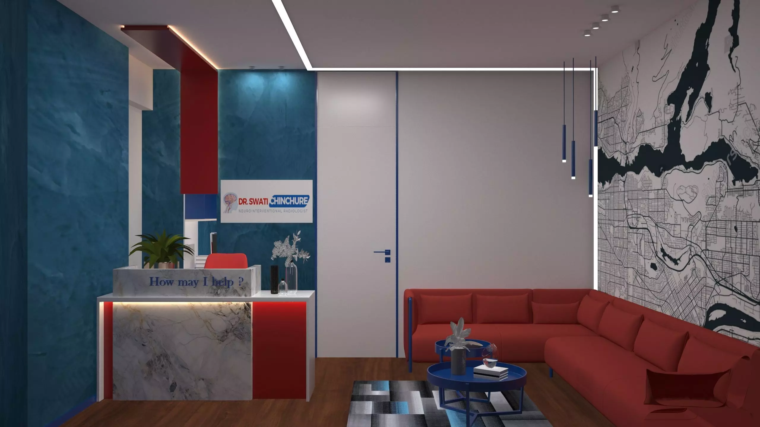 Clinic office design 3D model