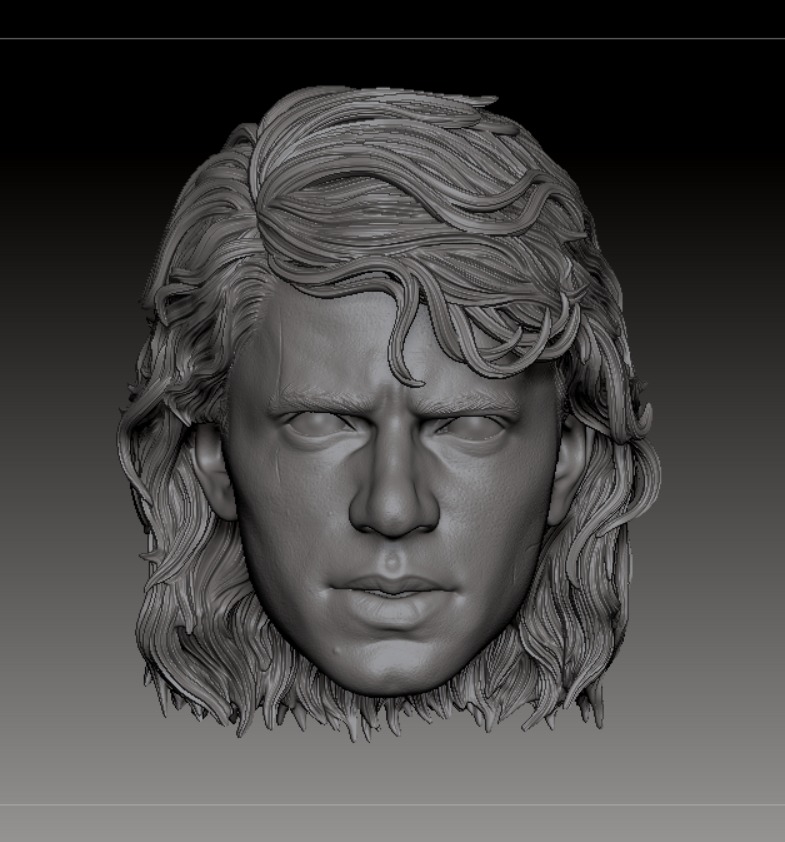 Anakin Skywalker - ROTS - Head Sculpt Files 3D print model_16
