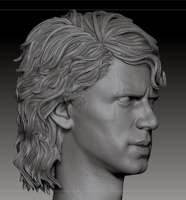Anakin Skywalker - ROTS - Head Sculpt Files 3D print model_11