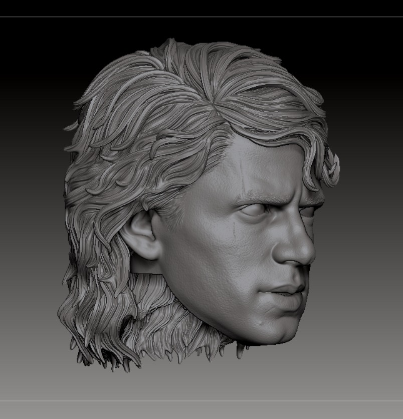 Anakin Skywalker - ROTS - Head Sculpt Files 3D print model_17
