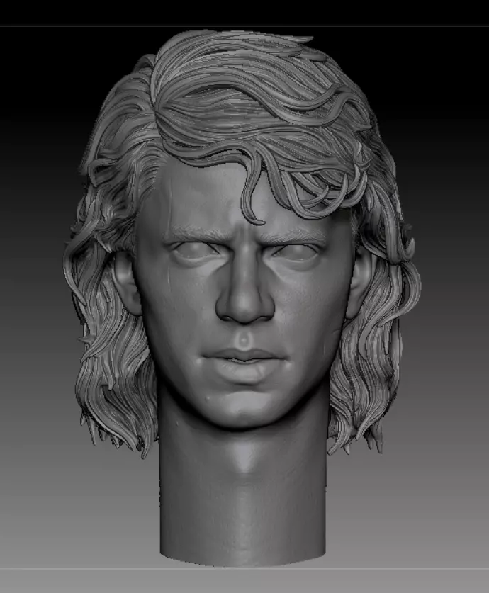 Anakin Skywalker - ROTS - Head Sculpt Files 3D print model_0
