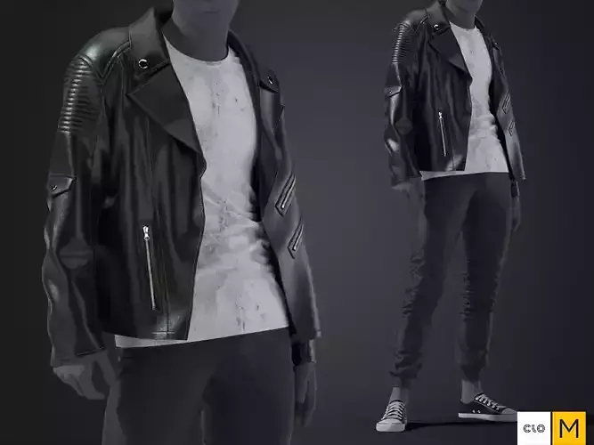 Mens - Leather JK Outfit