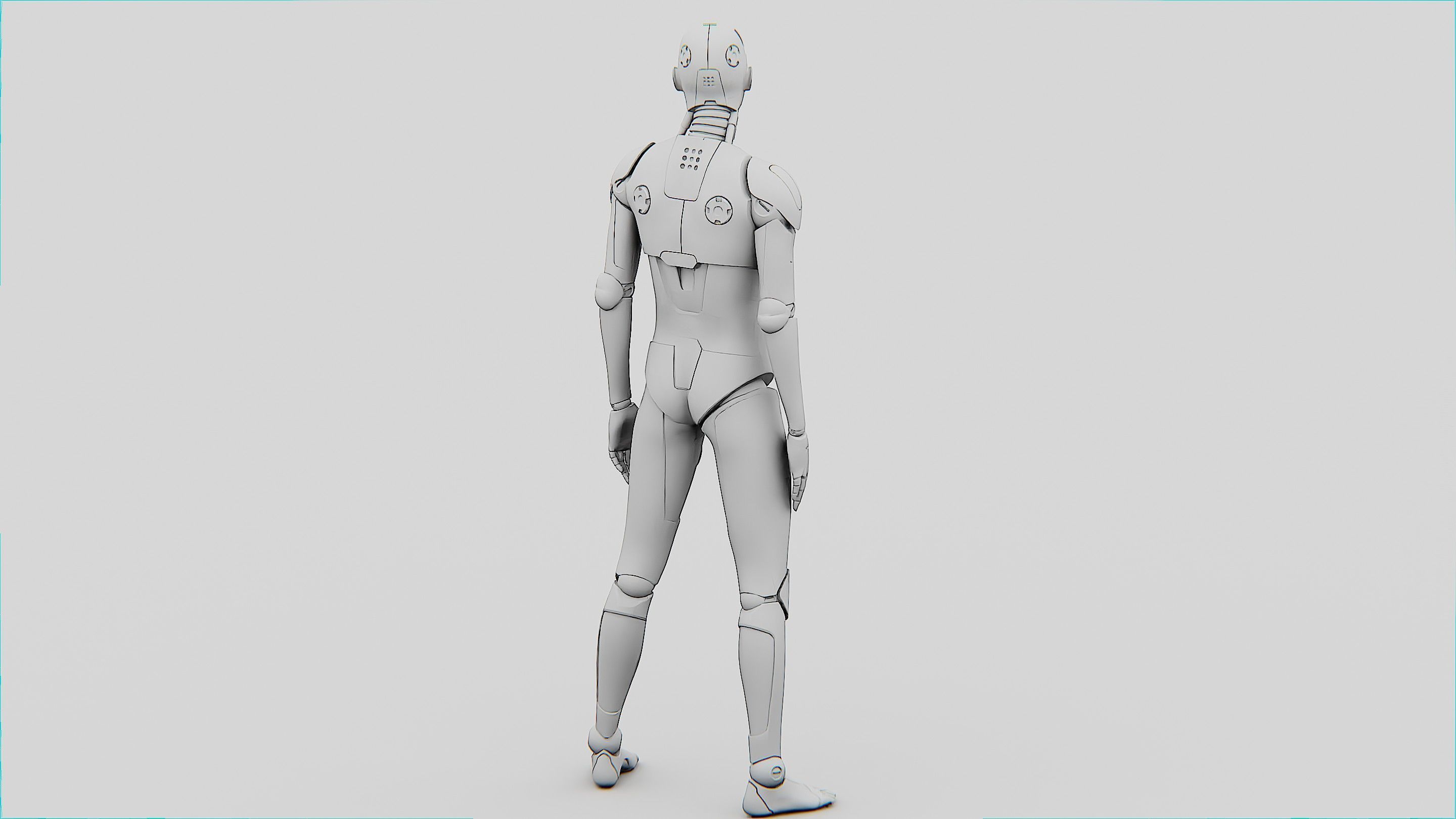 HUMANOID ORPHEUS  Rigged for Unreal Engine - Unity - MIXAMO 3D model_33