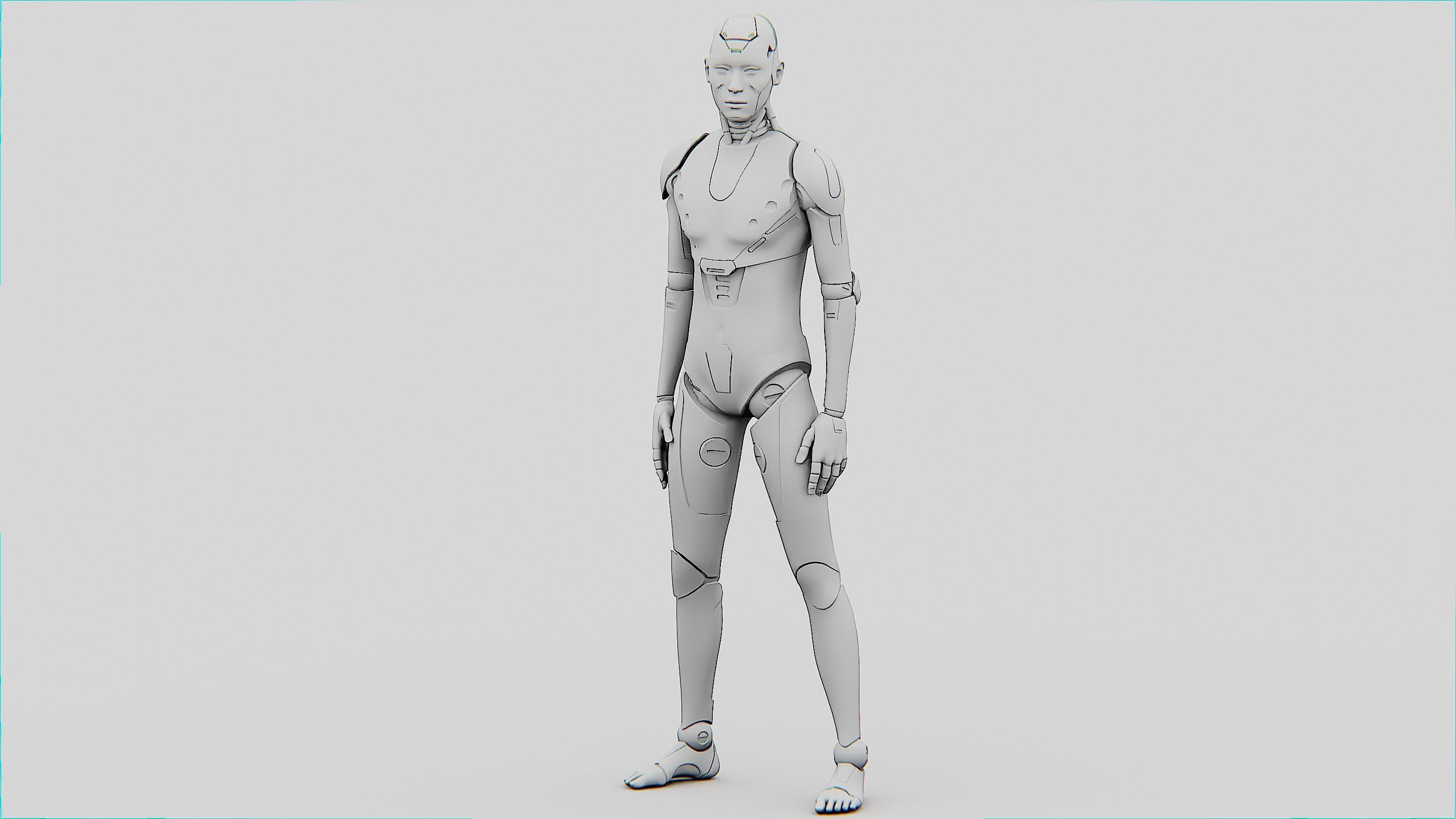 HUMANOID ORPHEUS  Rigged for Unreal Engine - Unity - MIXAMO 3D model_32