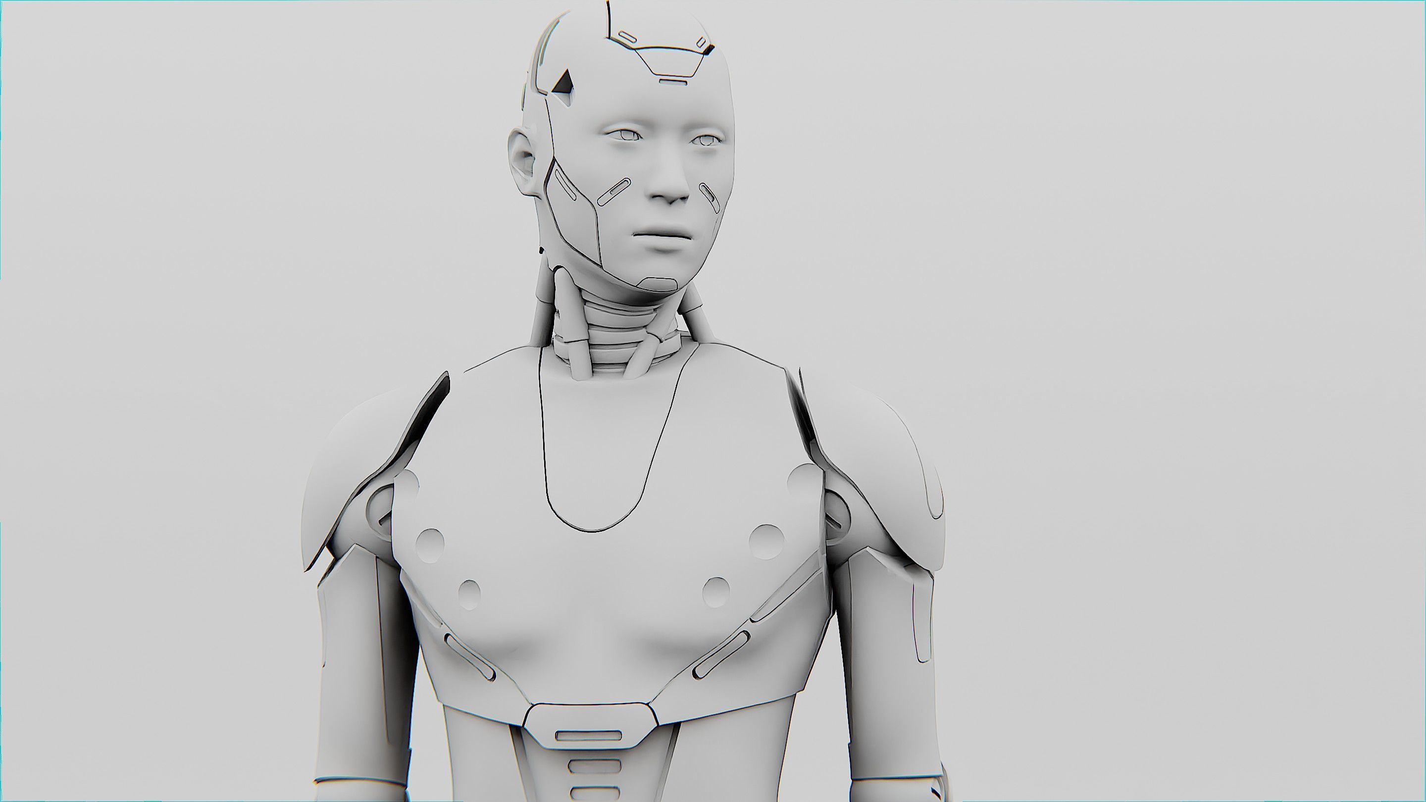 HUMANOID ORPHEUS  Rigged for Unreal Engine - Unity - MIXAMO 3D model_34