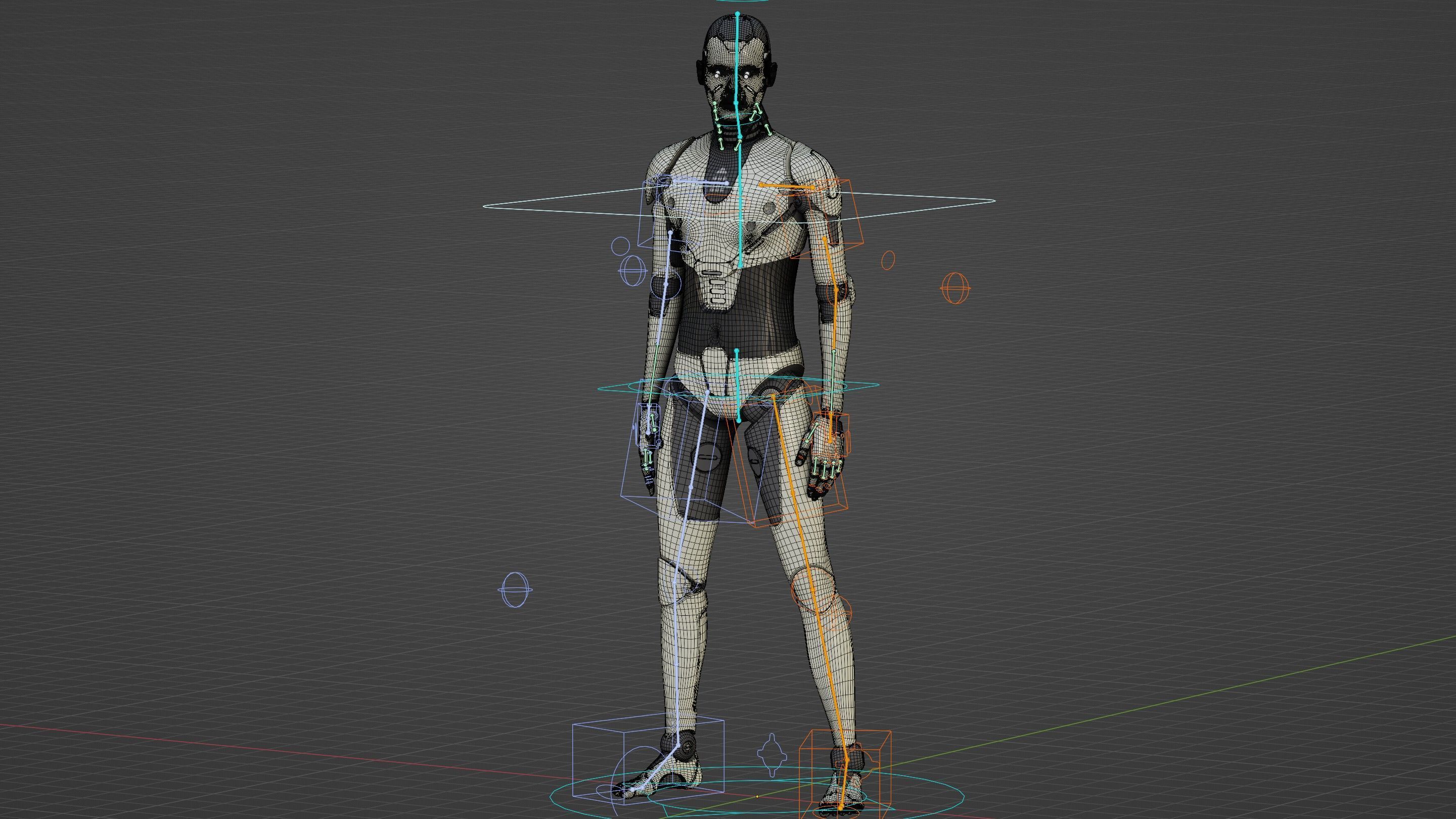 HUMANOID ORPHEUS  Rigged for Unreal Engine - Unity - MIXAMO 3D model_37