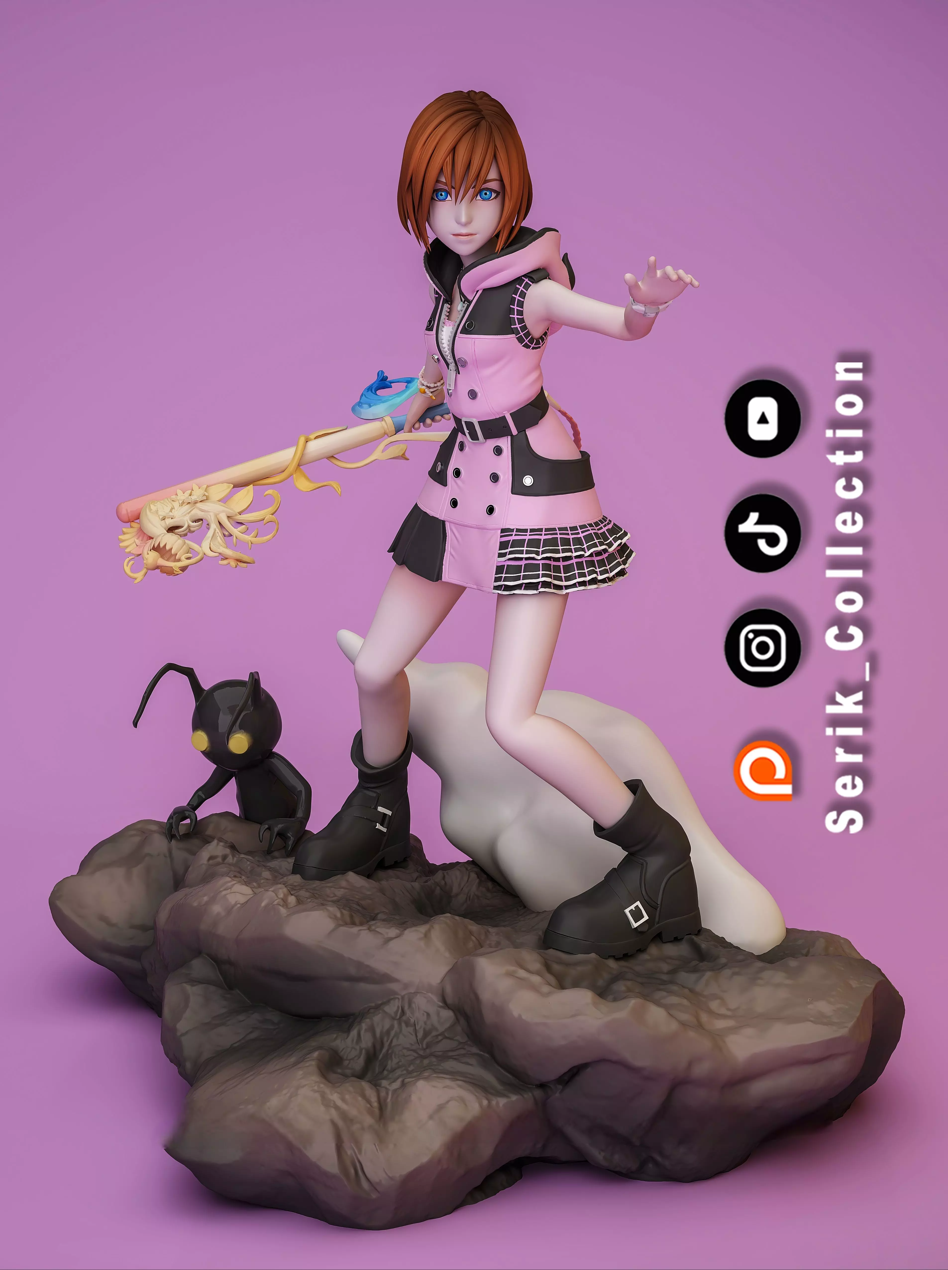 SORA KAIRI AND RIKU KINGDOM HEARTS DIORAMA 3D print model_3