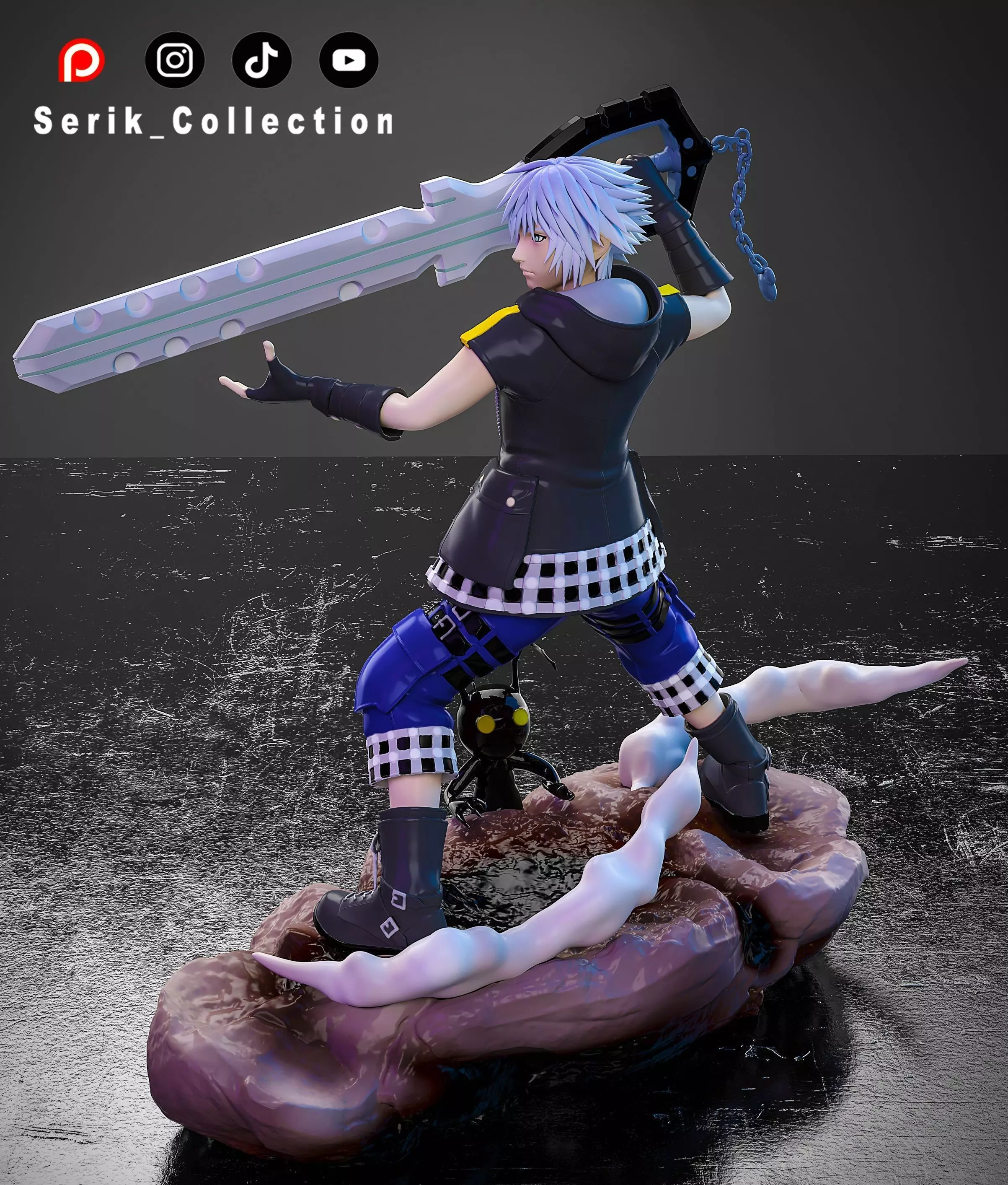 SORA KAIRI AND RIKU KINGDOM HEARTS DIORAMA 3D print model_5