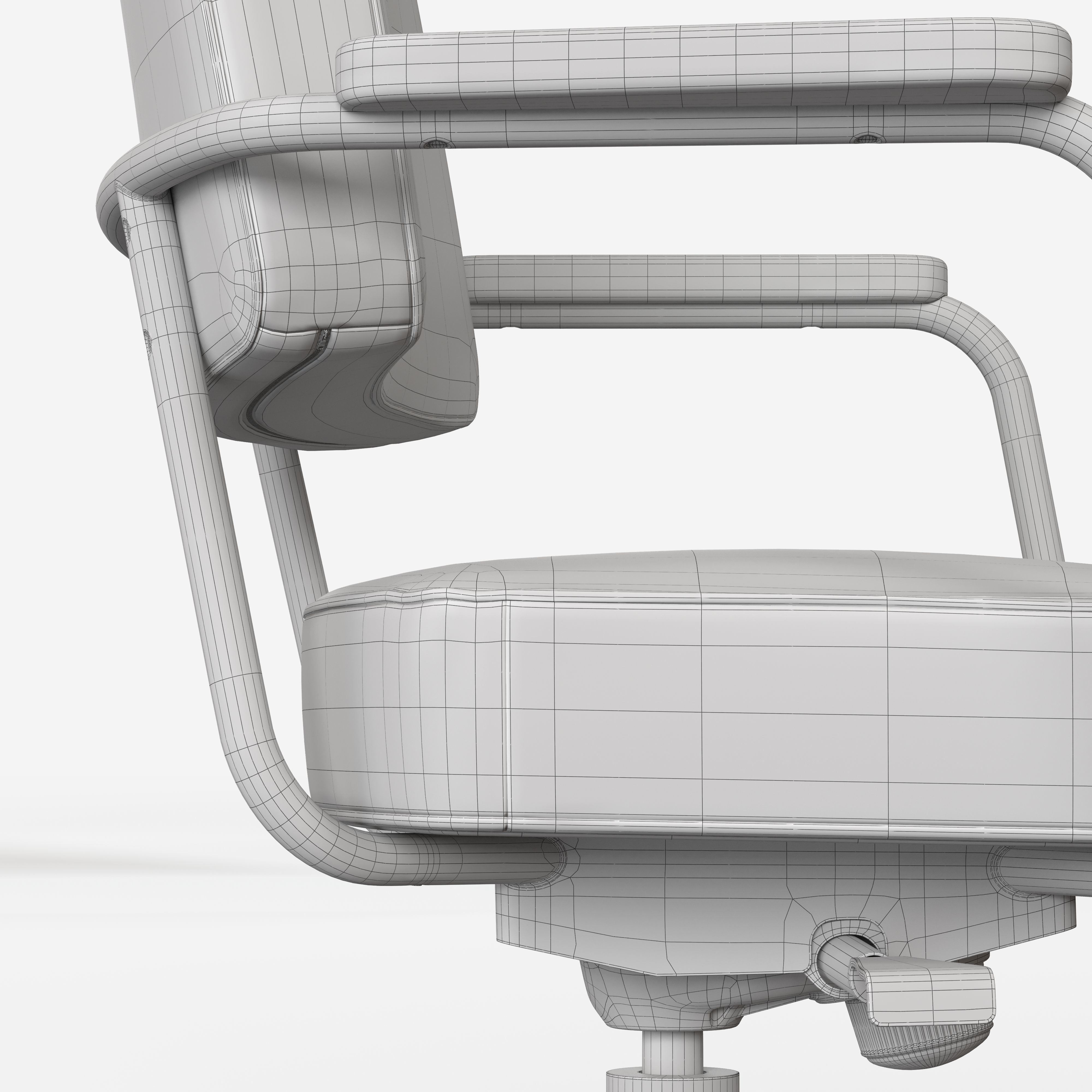 Fauteuil Direction Pivotant vitra Low-poly 3D model_6