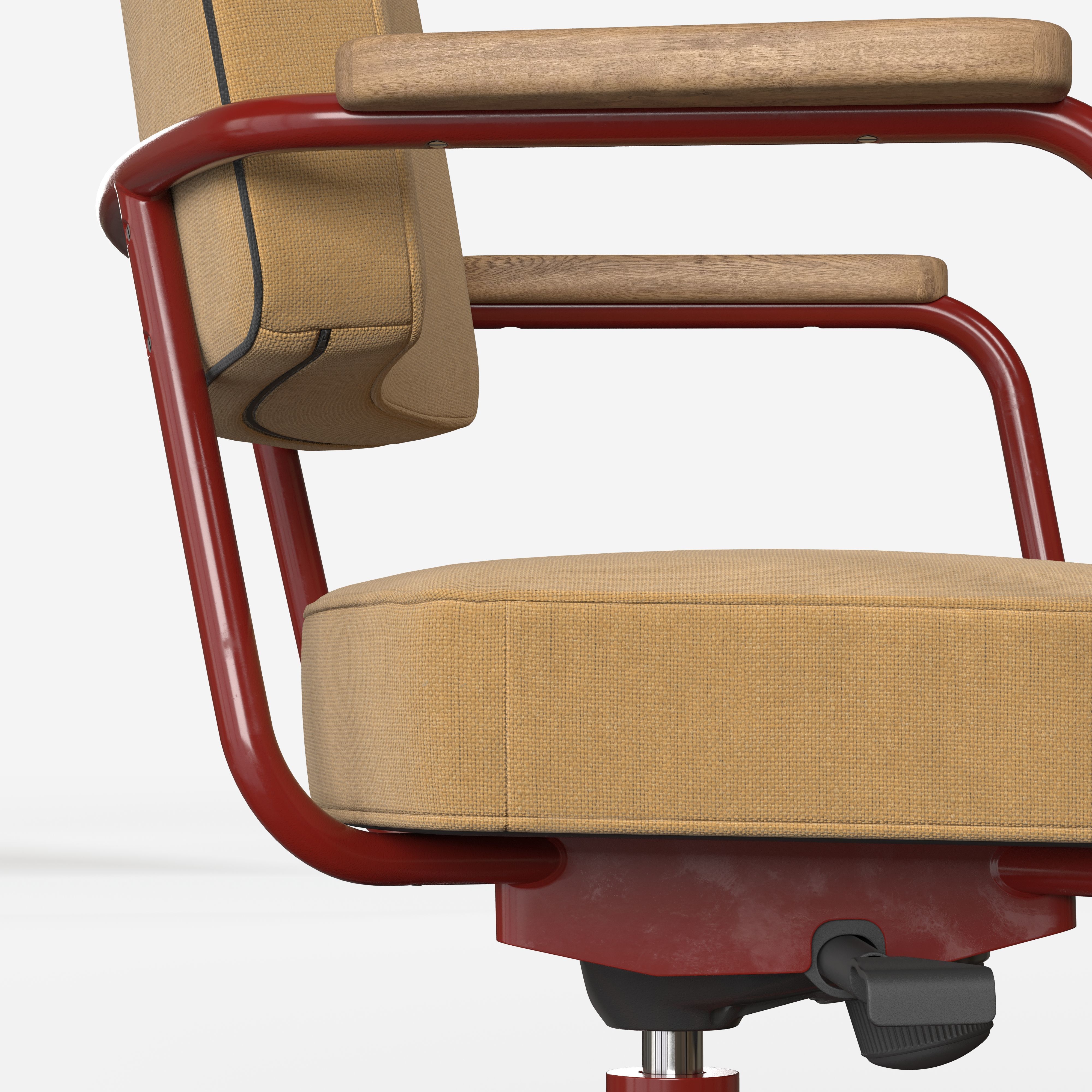 Fauteuil Direction Pivotant vitra Low-poly 3D model_3