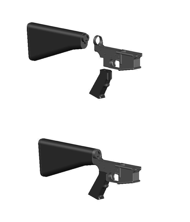 M16 SCOPE TOY and TABLETOP 3D print model_3