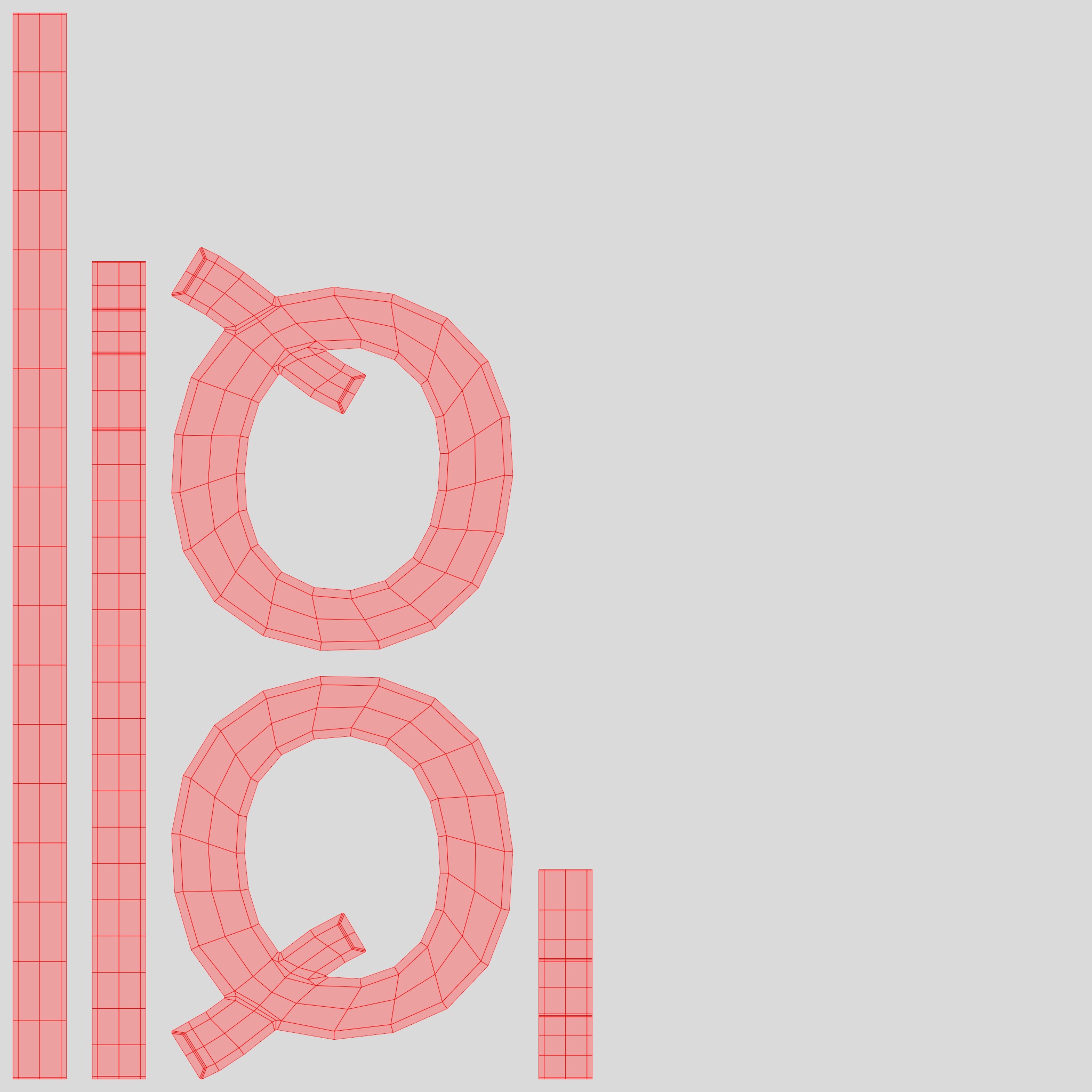 Alphabet Letter Upper Case 3D model_10