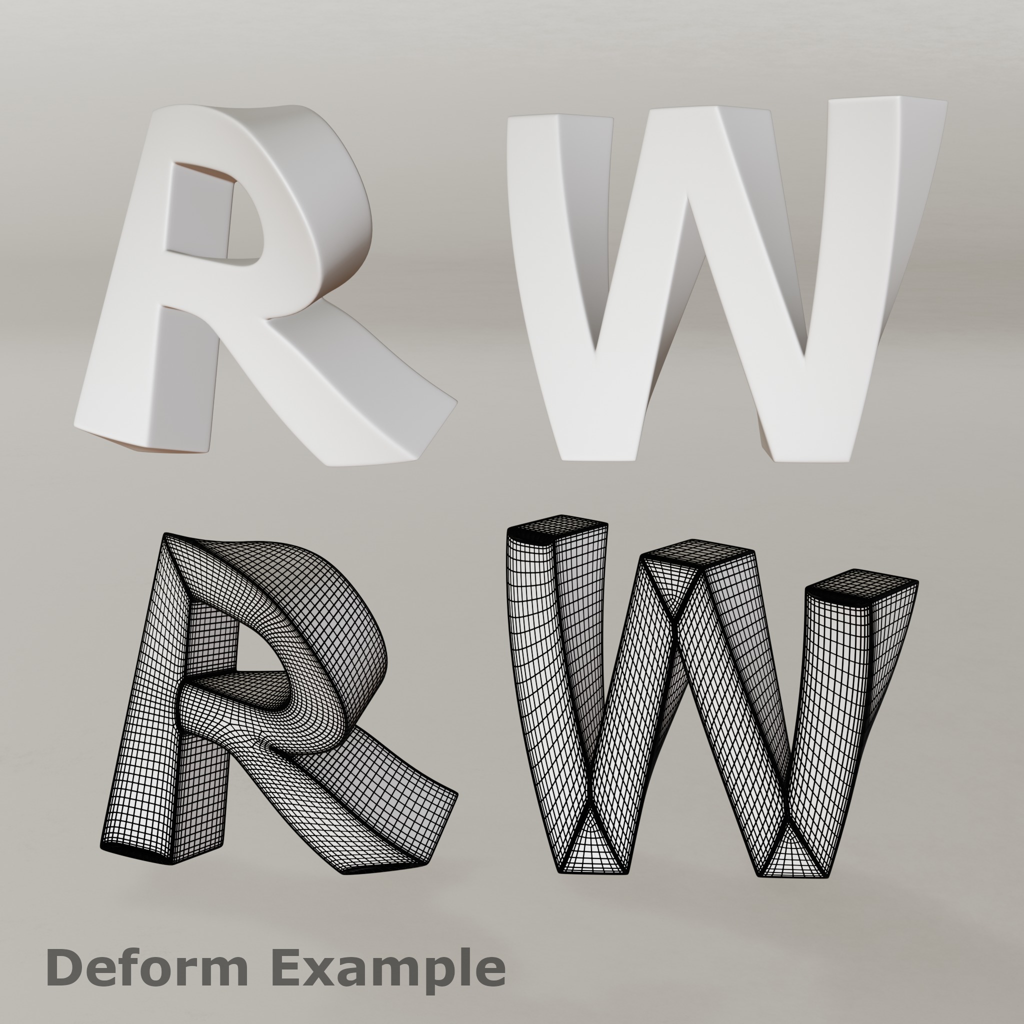 Alphabet Letter Upper Case 3D model_7