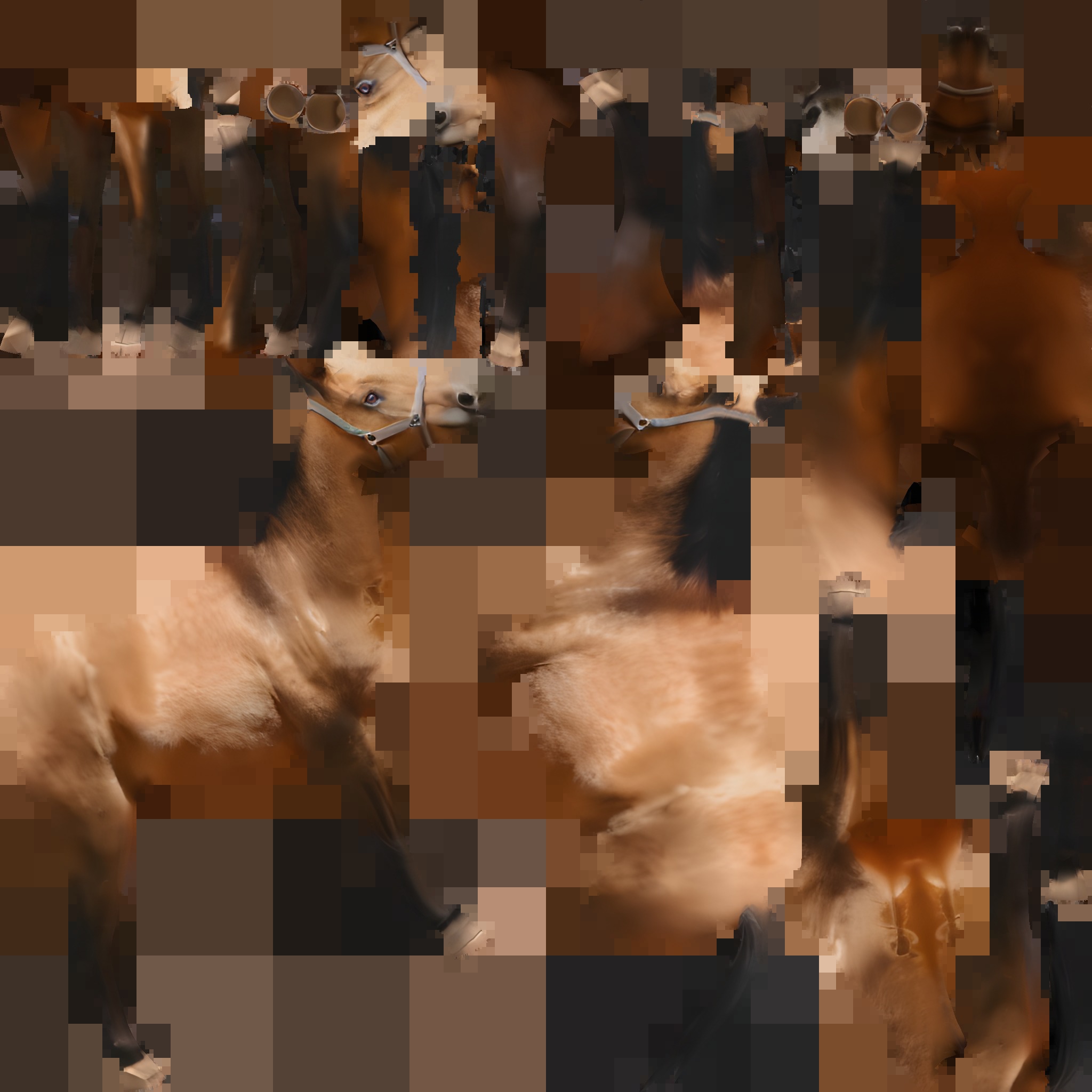 Farm Domestic Animals Bundle - 7 Set Models Low-poly 3D model_37